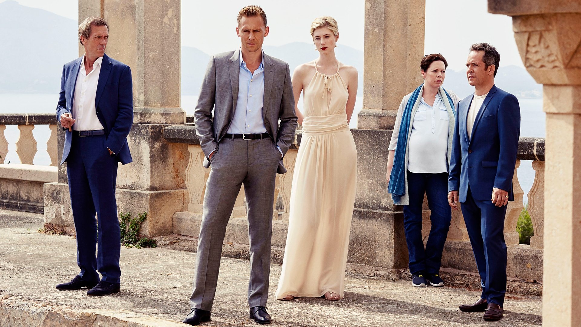Night Manager cast, Hugh Laurie, Tom Hiddleston, Elizabeth Debicki, 1920x1080 Full HD Desktop