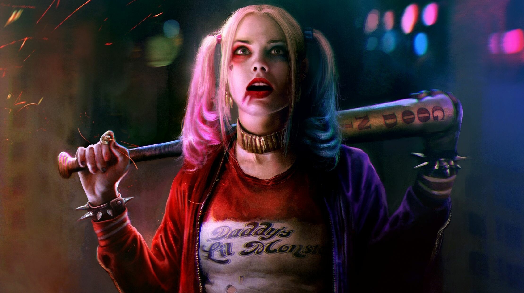 Harley Quinn, 4K HD wallpapers, Backgrounds, 2220x1250 HD Desktop