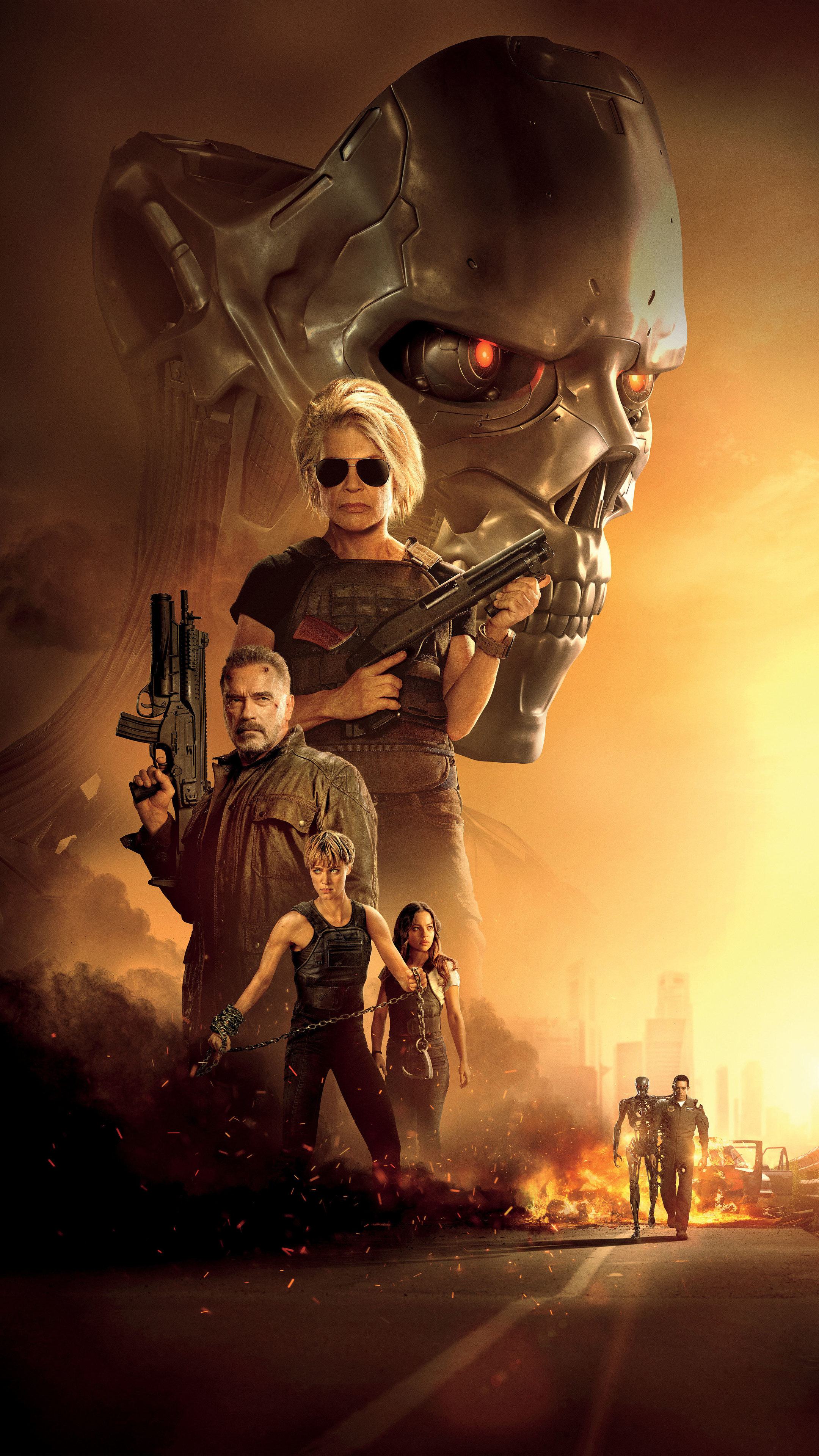 Terminator Dark Fate, 5K wallpapers, Sony Xperia, Premium visual experience, 2160x3840 4K Phone