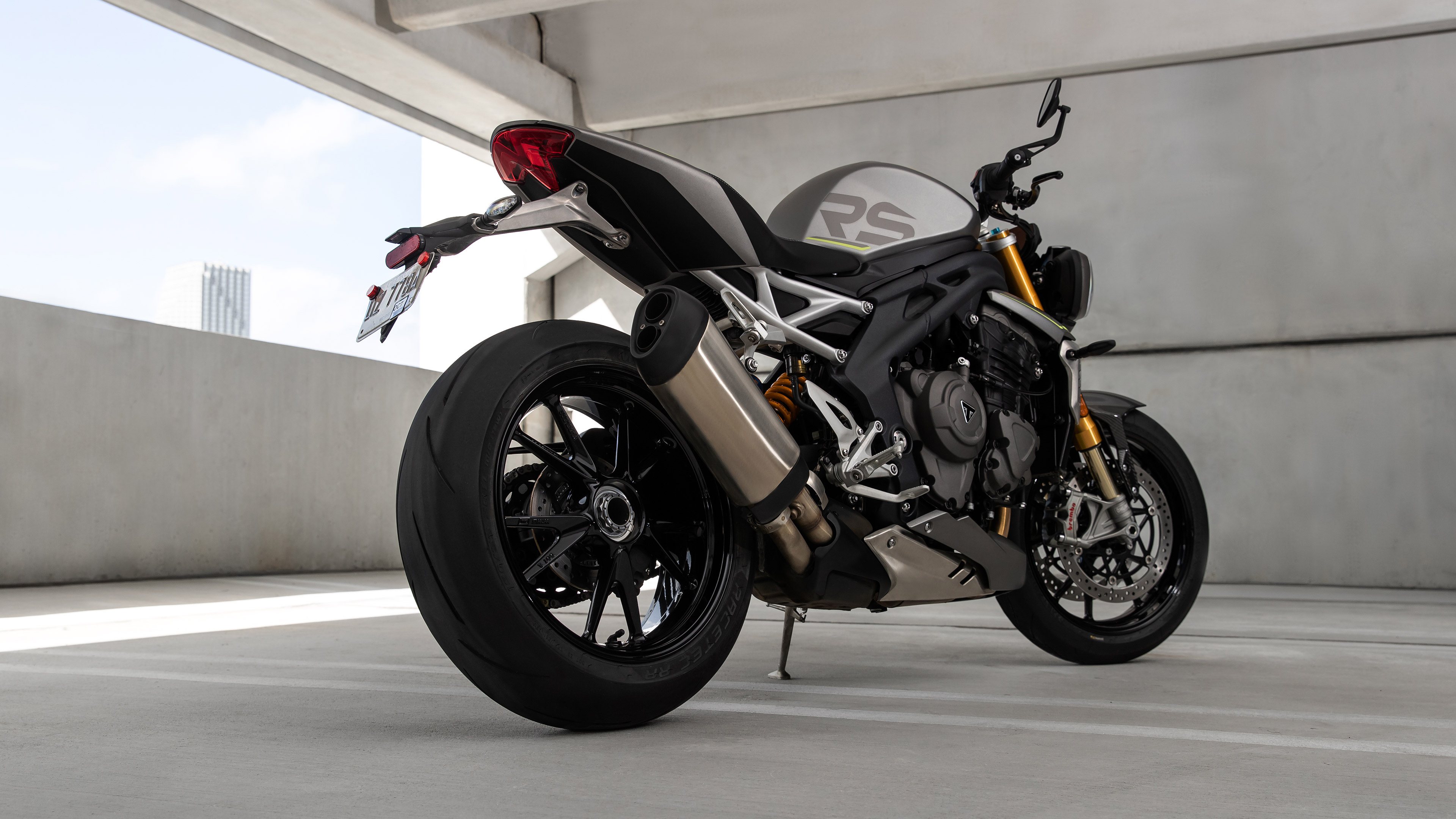 Triumph Street Triple RS, Speedy performance, 2021 model, Sleek design, 3840x2160 4K Desktop