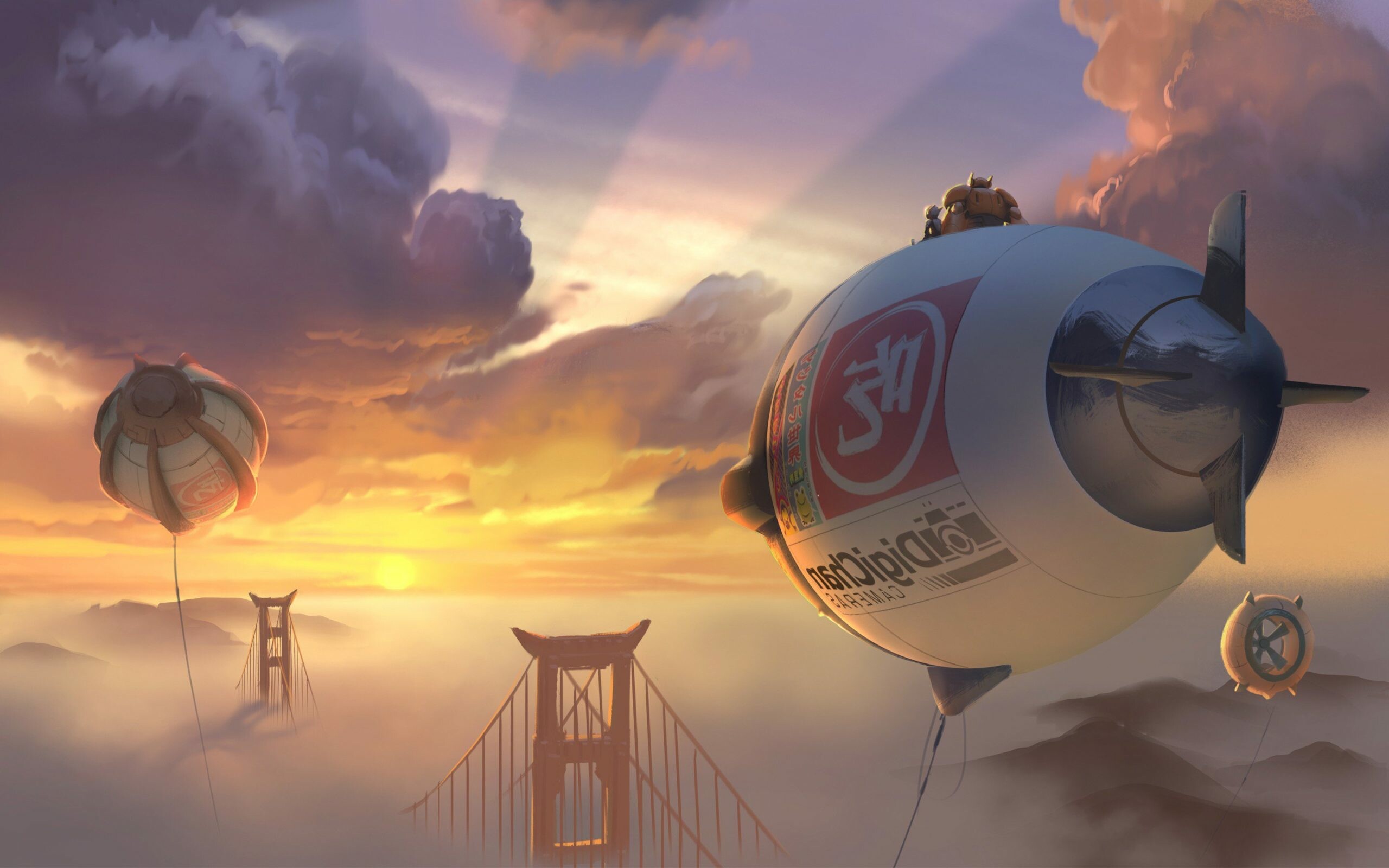 Big Hero 6 art, Creative illustrations, Comic book style, Colorful designs, 2560x1600 HD Desktop