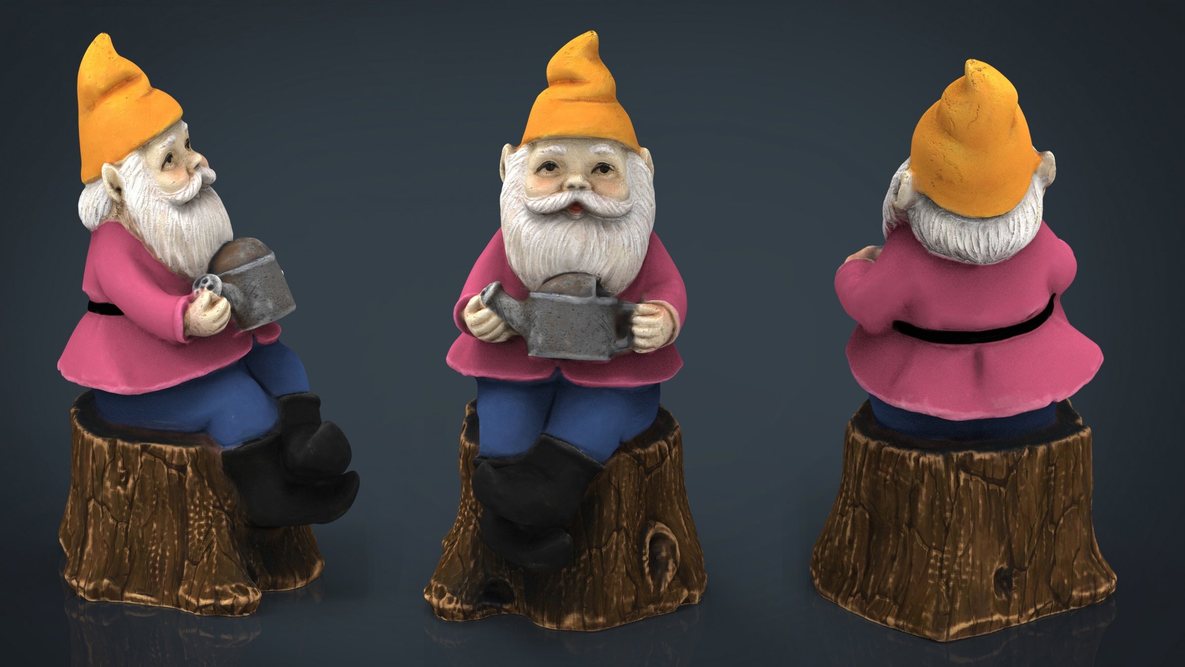Garden Gnome 6, 3D Model, Sanchiesp, 2400x1350 HD Desktop