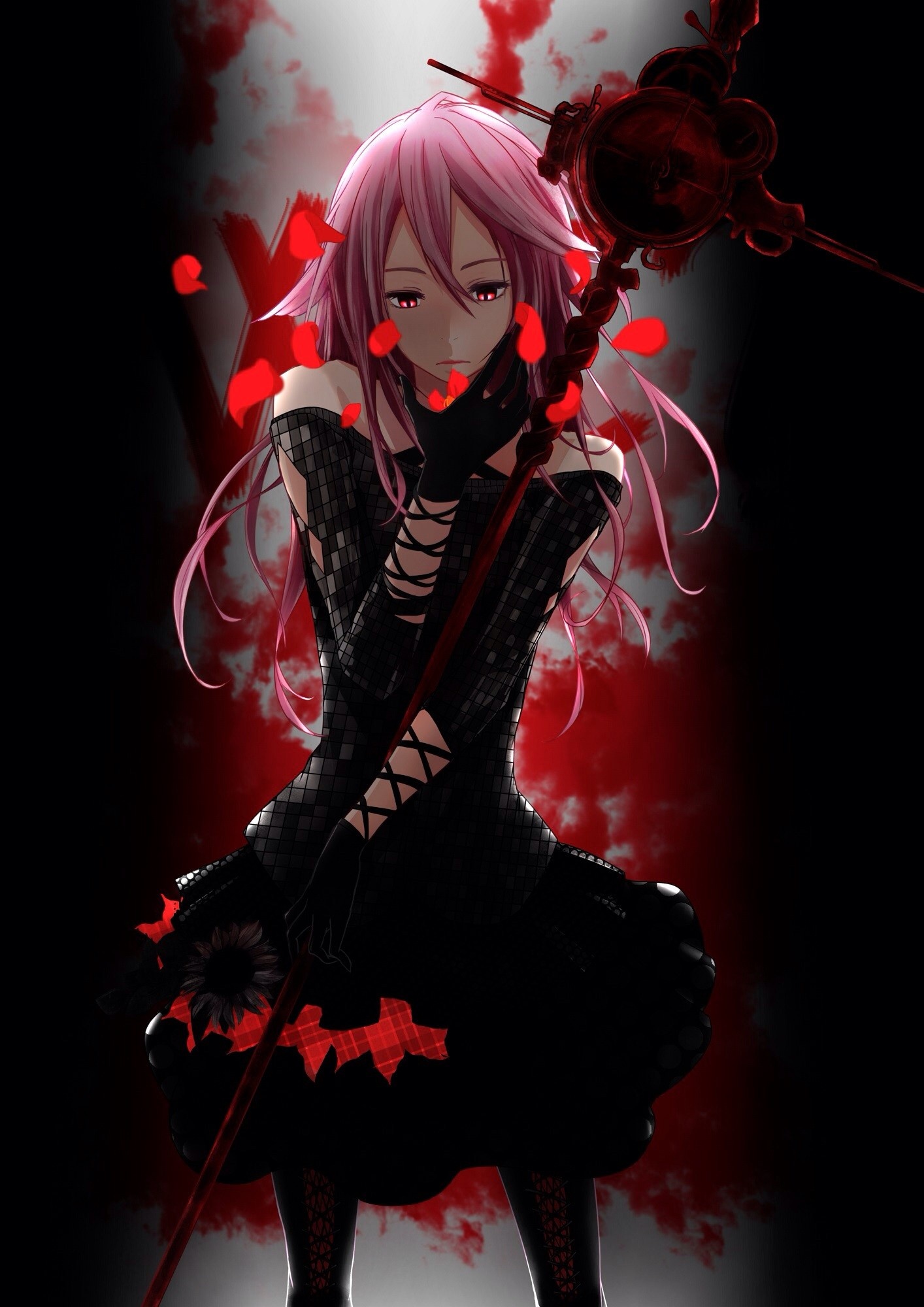 Guilty Crown, Yuzuriha, Inori, Pink Hair, 1420x2000 HD Phone