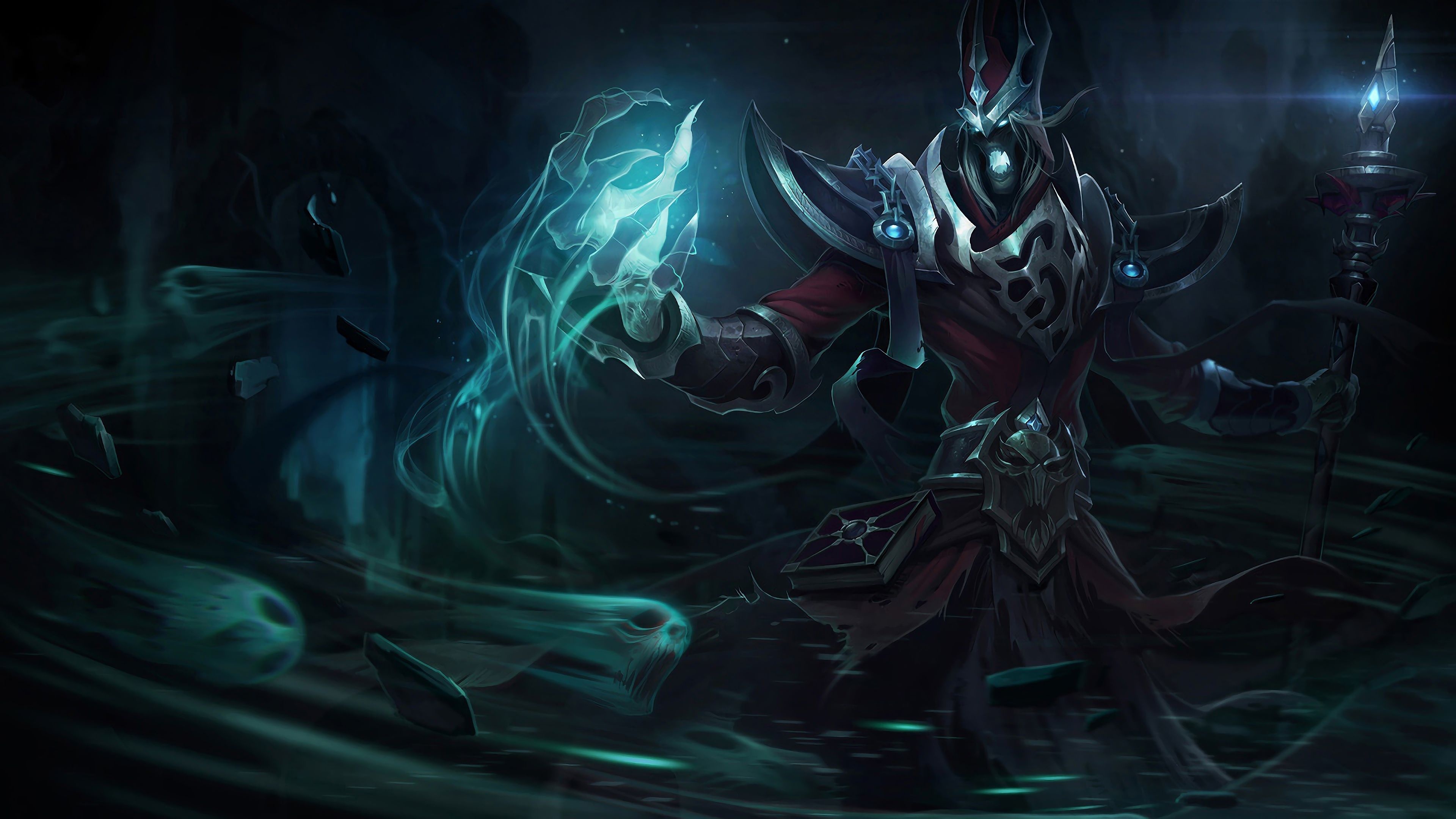 Karthus, League of Legends, Splash art, Champion roster, 3840x2160 4K Desktop