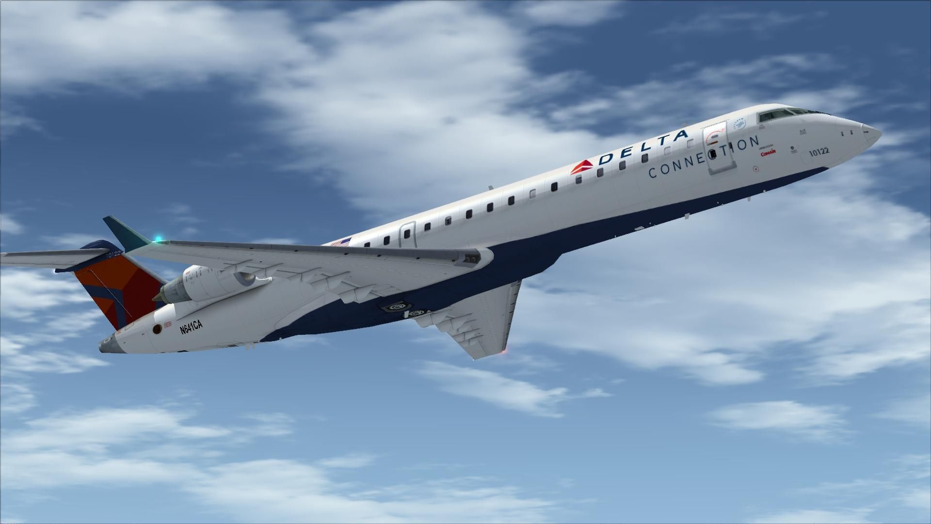 Bombardier CRJ 700, Delta Airlines, 1920x1080 Full HD Desktop