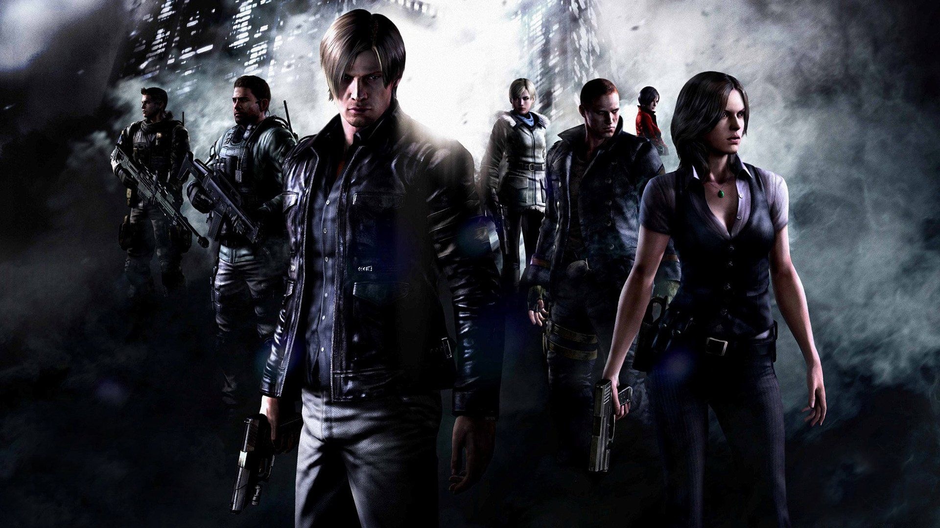 Leon S. Kennedy, Helena Harper, Chris Redfield, Jake Muller, Resident Evil 6, Full HD Desktop wallpaper