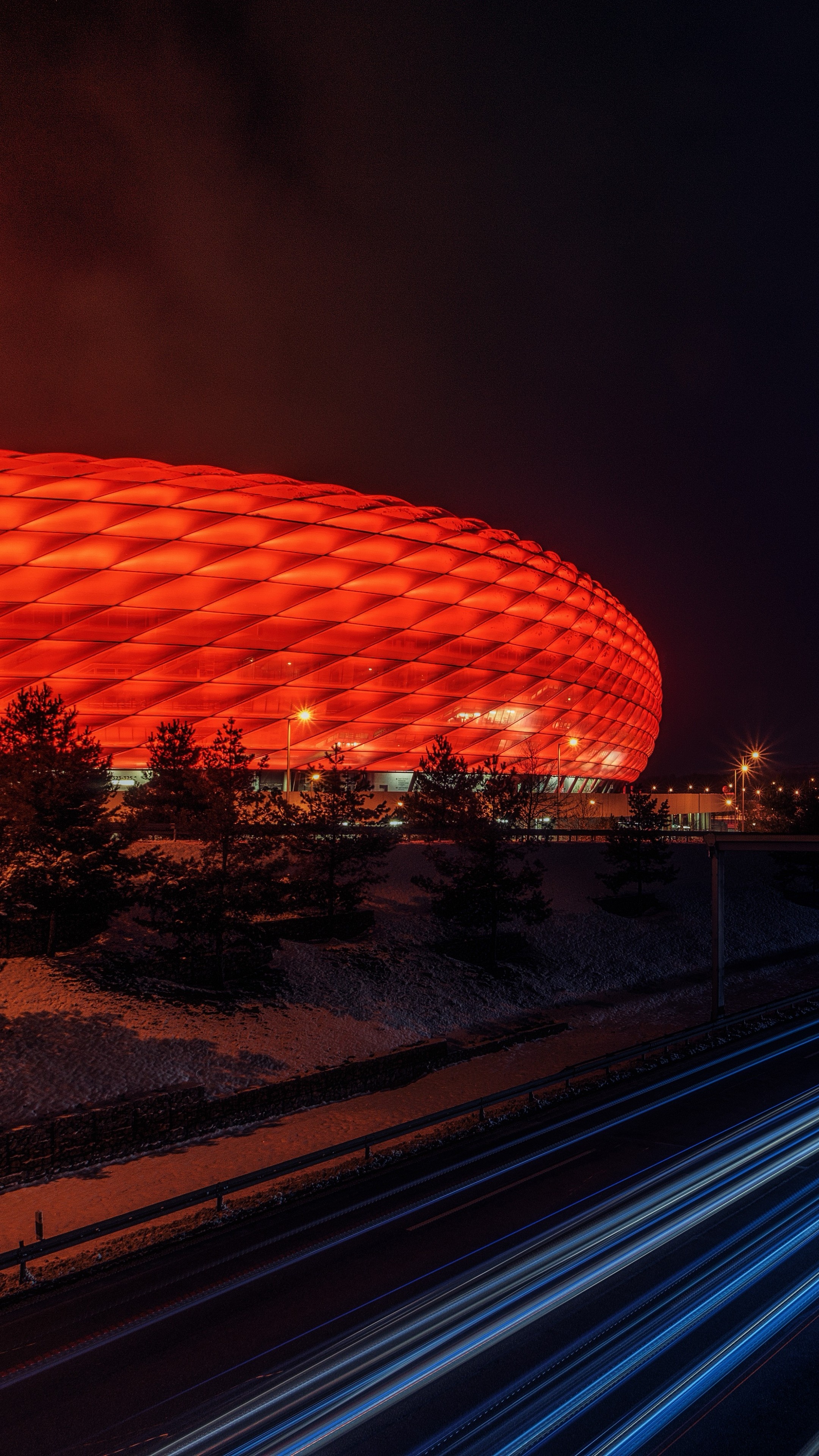 Munich, Night lights, Architectural beauty, 6K resolution, 2160x3840 4K Phone