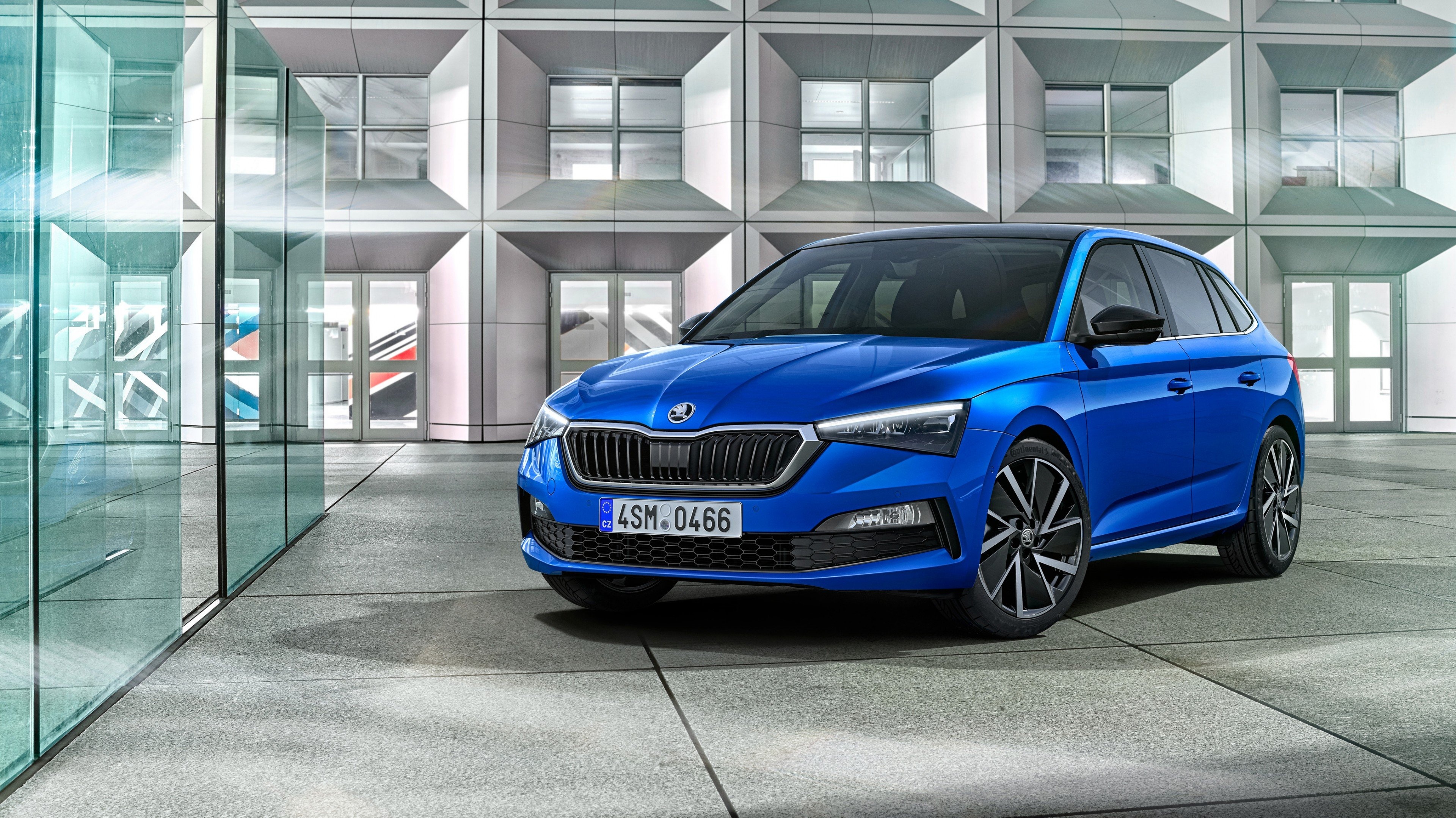 Skoda Superb, Stylish Scala sedans, High-resolution wallpapers, European flair, 3840x2160 4K Desktop