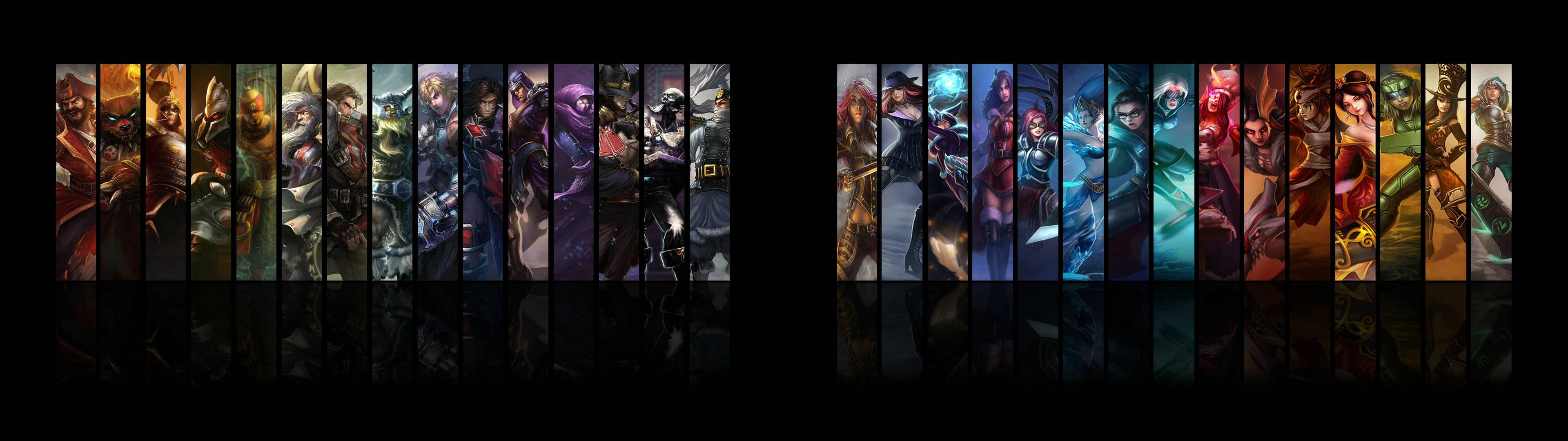 League of Legends, Dual Monitor Wallpaper, 3840x1080 Dual Screen Desktop