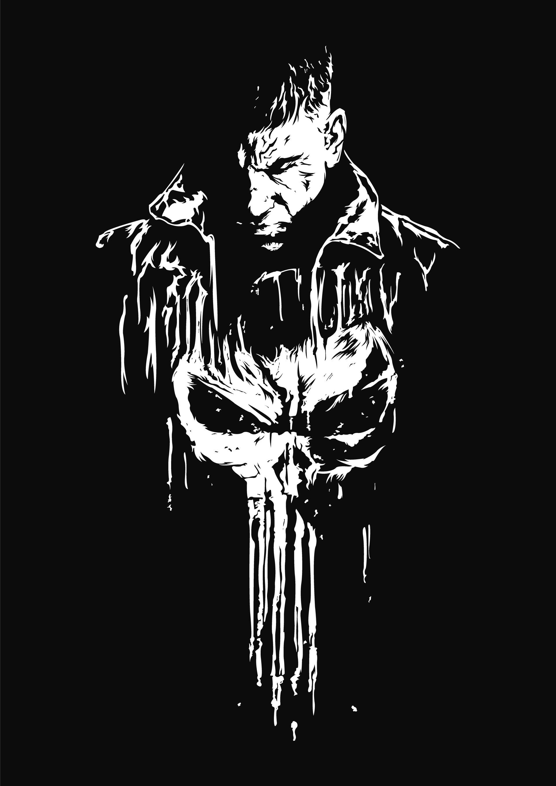 Artwork, The Punisher (TV Series) Wallpaper, 1920x2720 HD Phone