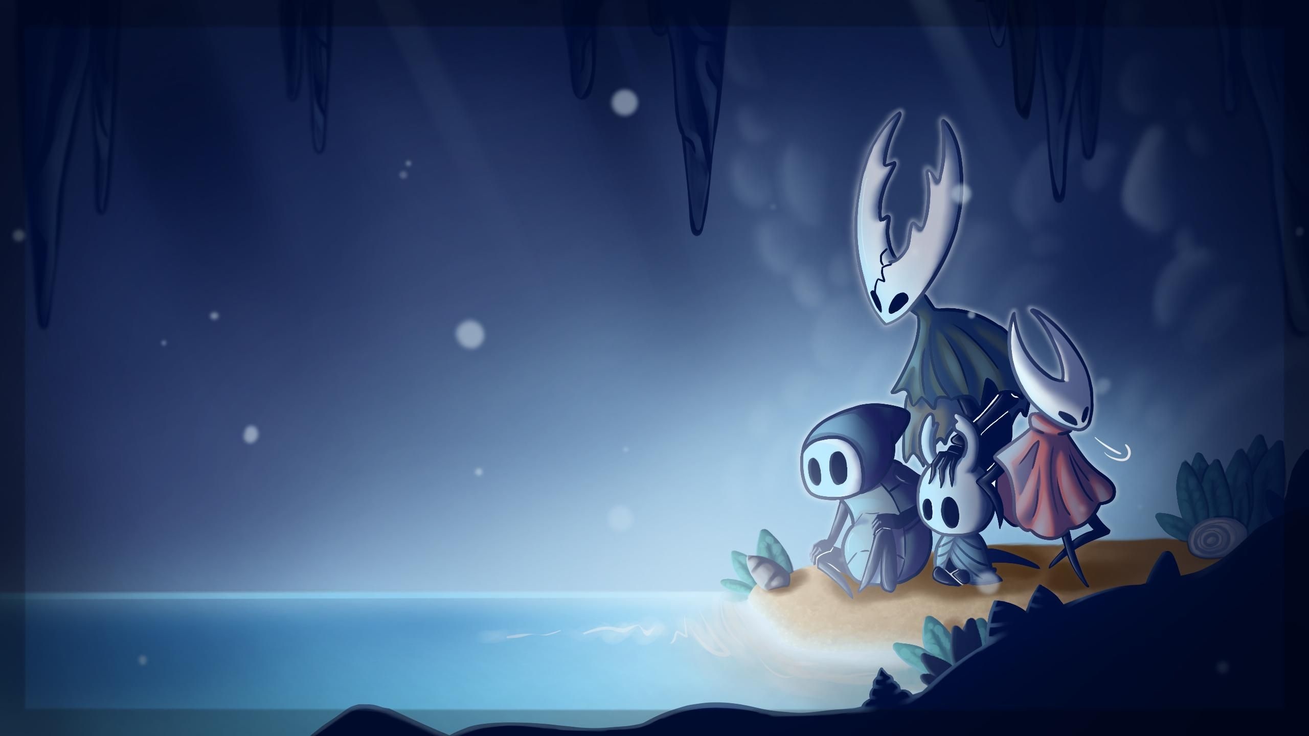The Knight, Quirrel, Hornet, The Hollow Knight, Blue Lake, HD Desktop wallpaper