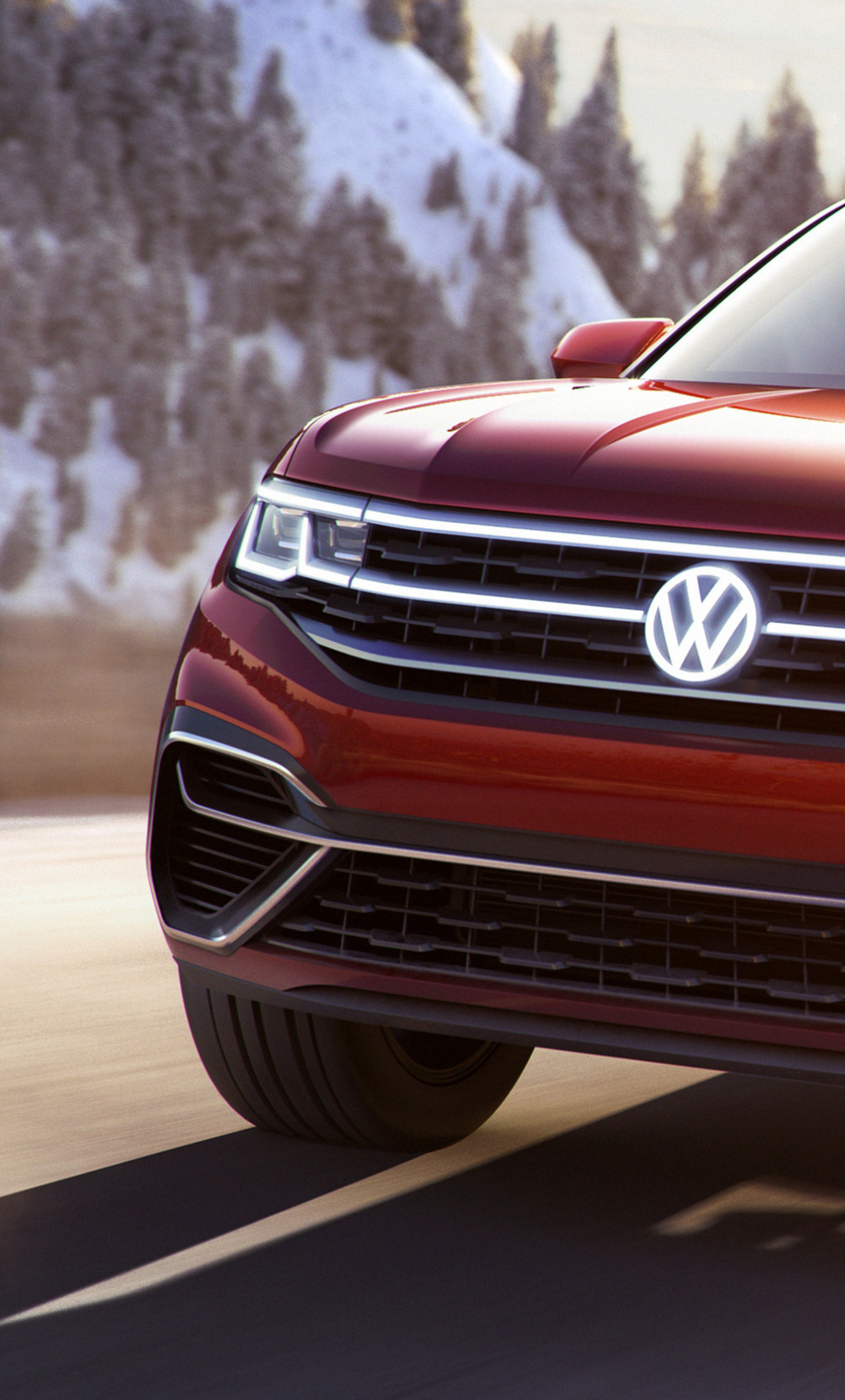 Volkswagen Atlas, Sporty SUV, Concept car, Sleek and modern, 1280x2120 HD Phone