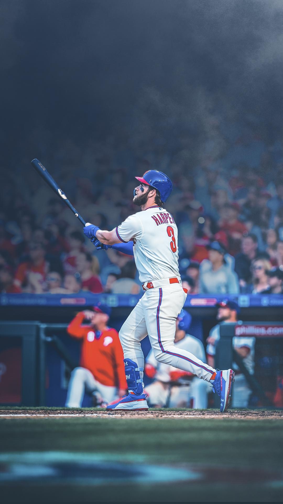 Philadelphia Phillies, Bryce Harper, Sports team, Wallpaper, 1080x1920 Full HD Phone