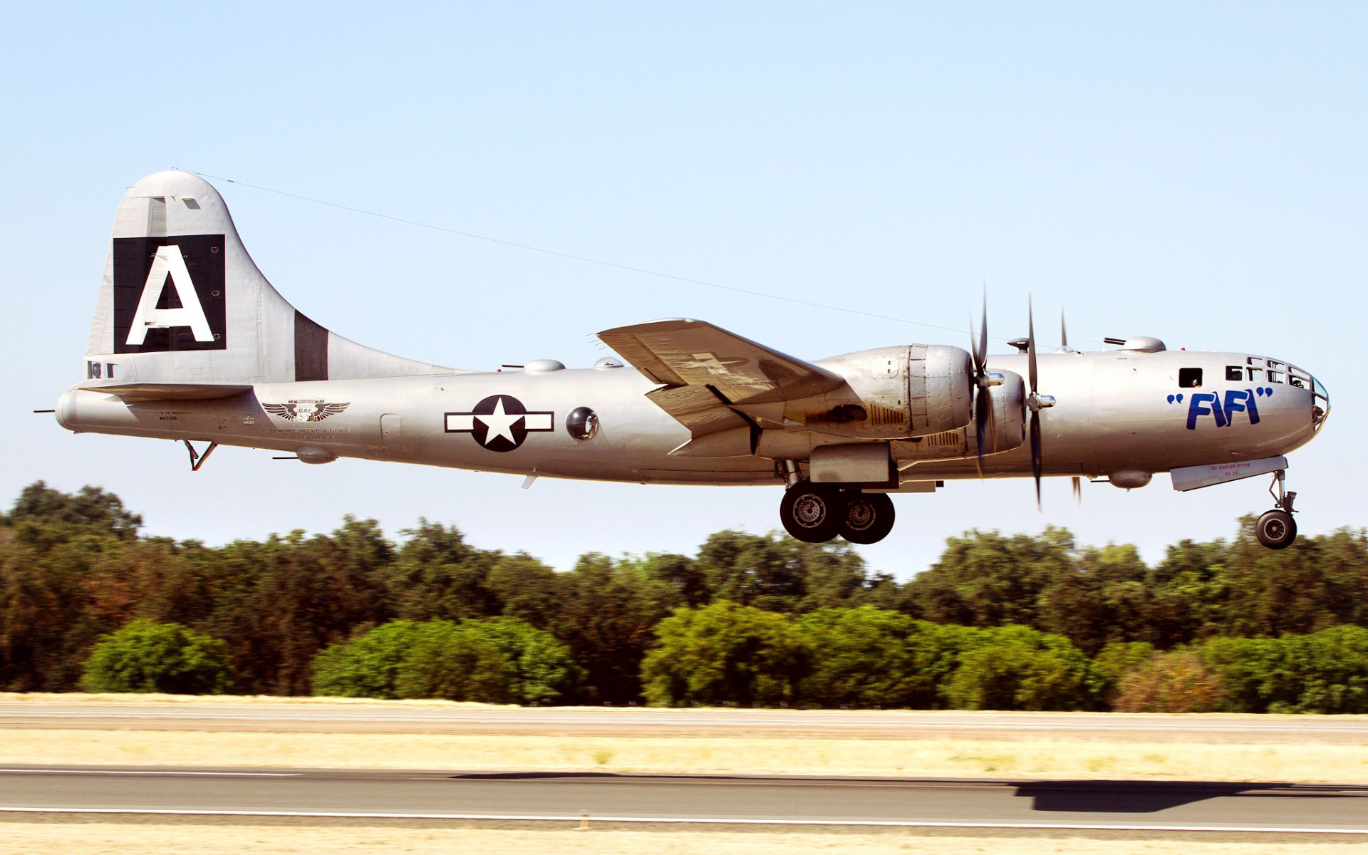 Boeing Superfortress, B-29 Superfortress warplane, Vintage aircraft wallpaper, WWII bomber, 1920x1200 HD Desktop