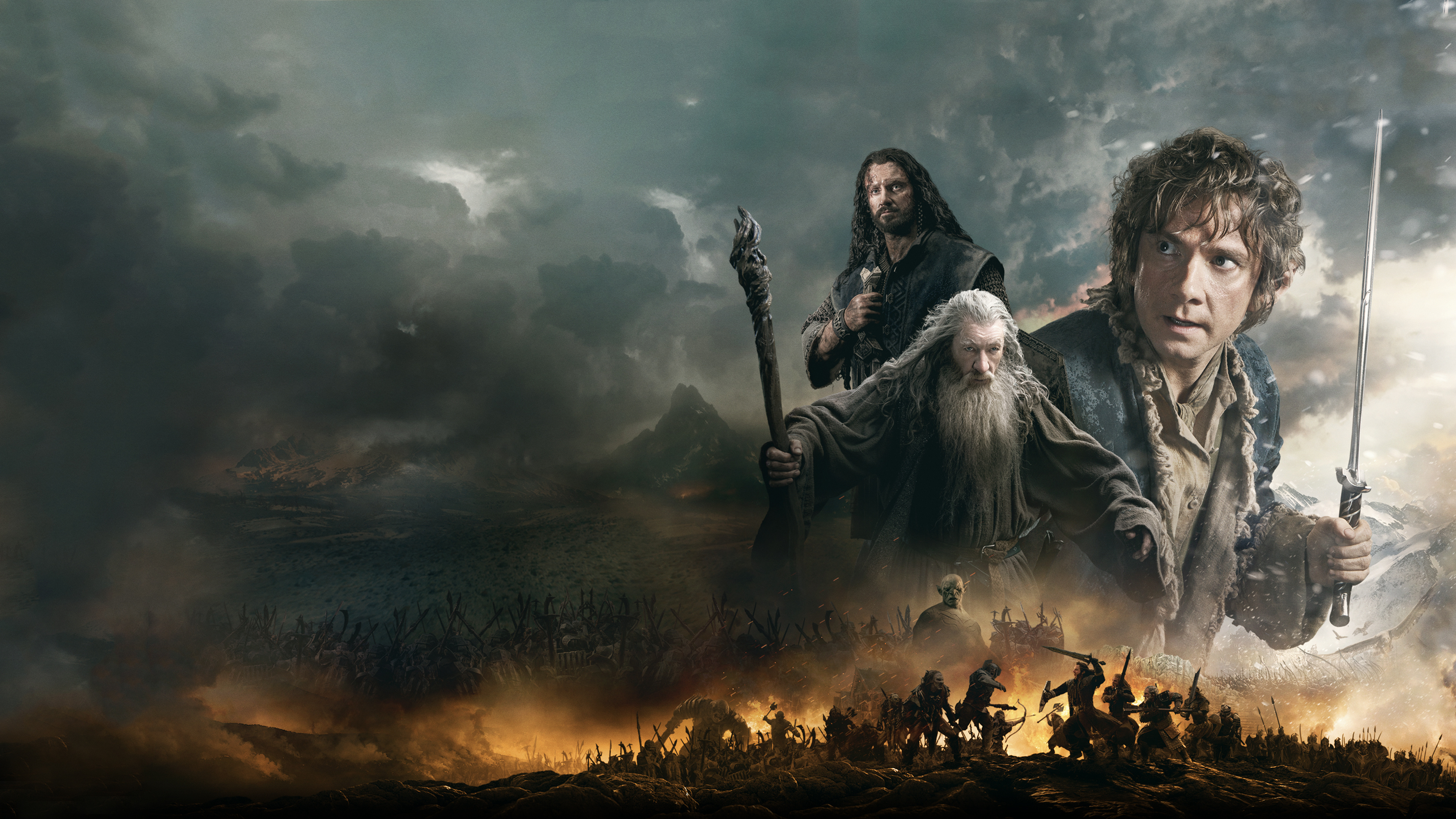 Battle of the Five Armies, 4K Ultra HD wallpaper, Captivating background, Epic scenery, 3840x2160 4K Desktop