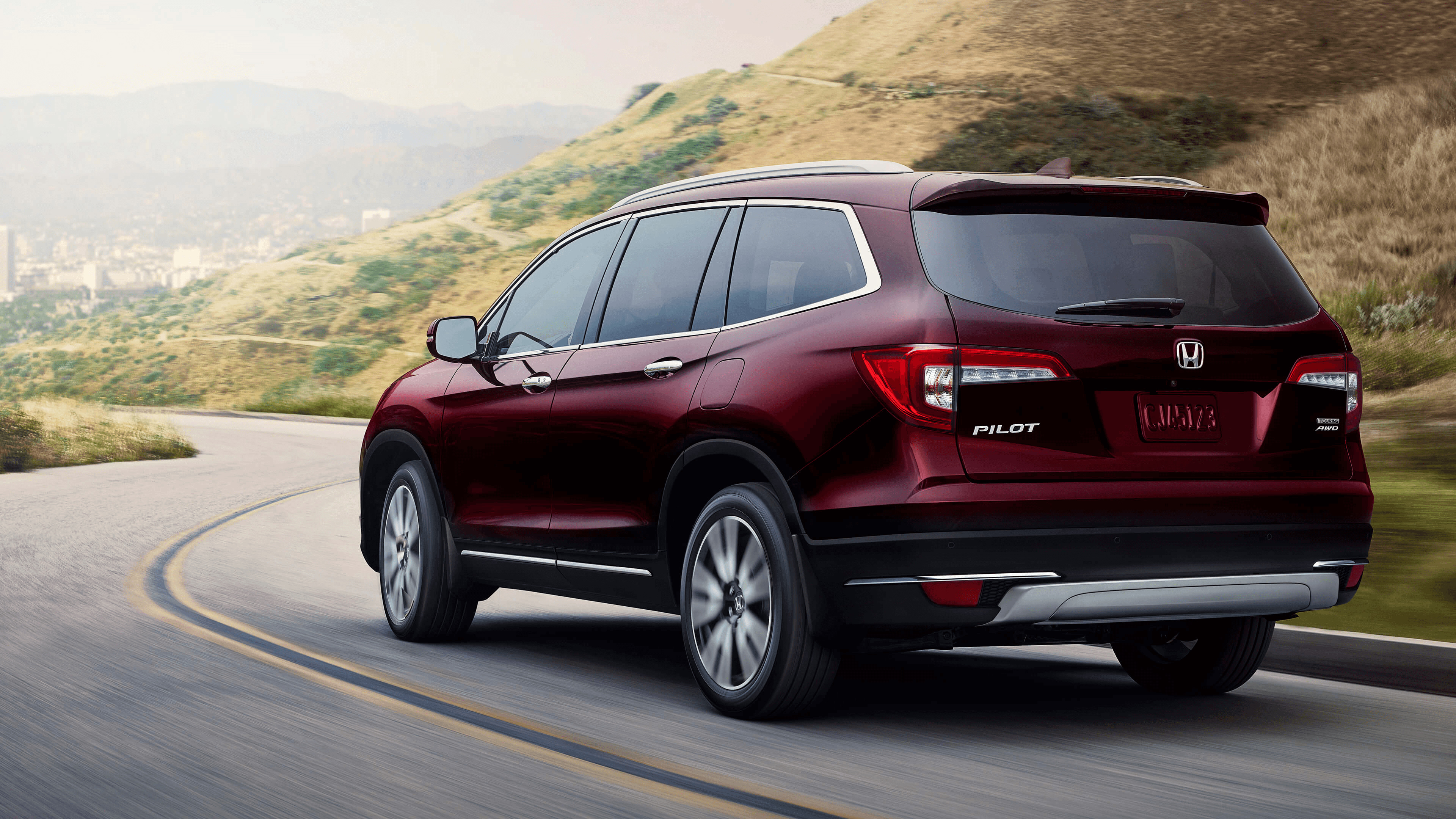 2019 Red Honda Pilot, GP Honda edition, Bold statement, Sporty and dynamic, 3840x2160 4K Desktop