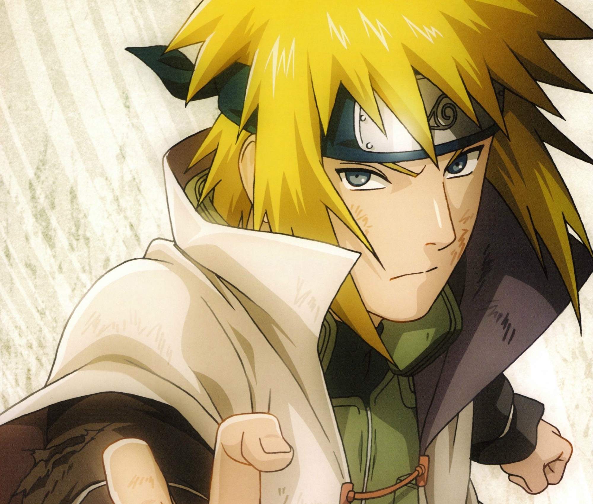 Minato Namikaze, Fourth Hokage haori, Konohagakure headband, HD Desktop wallpaper