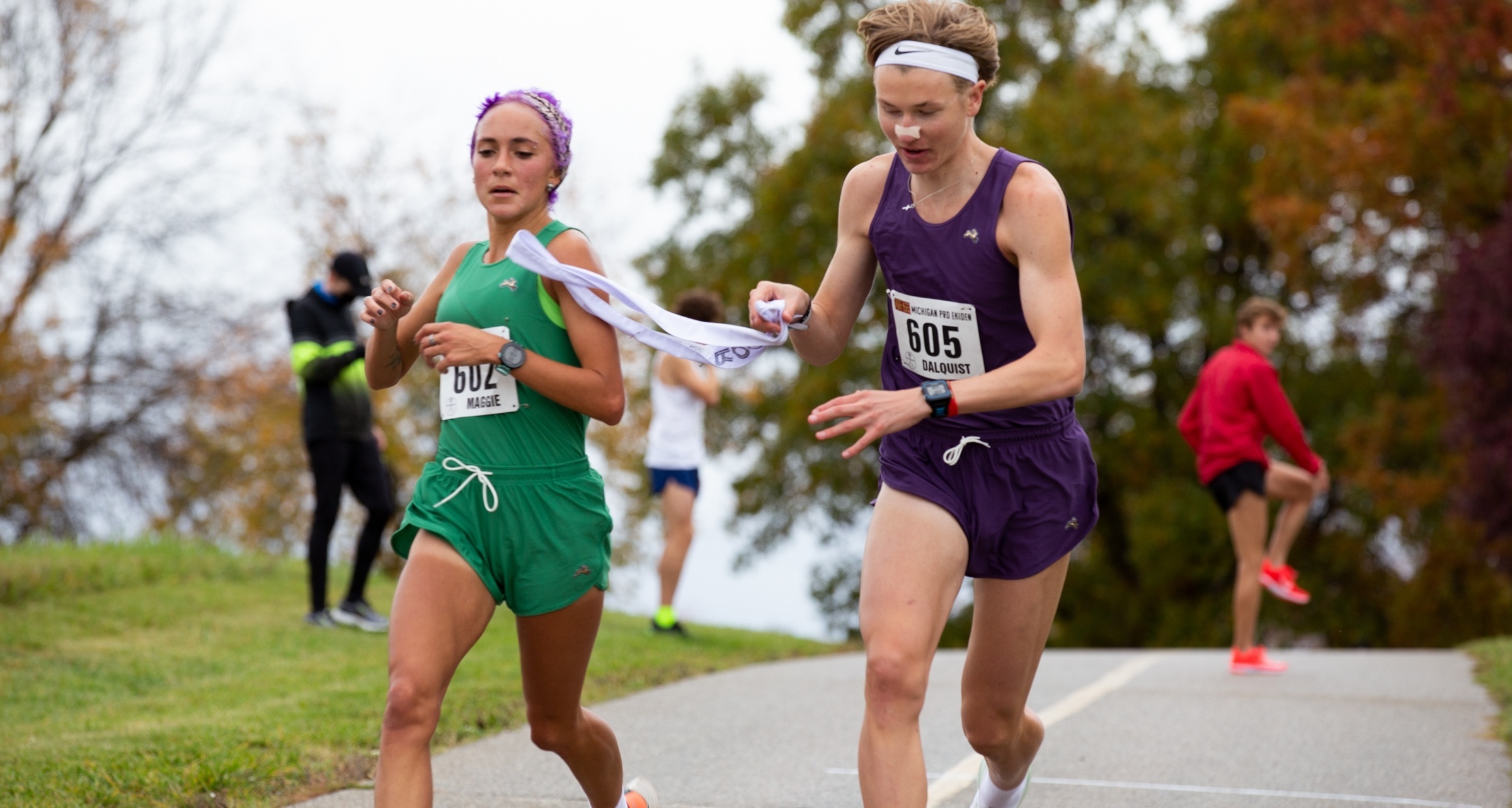 Ekiden, Michigan Pro Ekiden, Tracksmith event, Elite competition, 2400x1290 HD Desktop