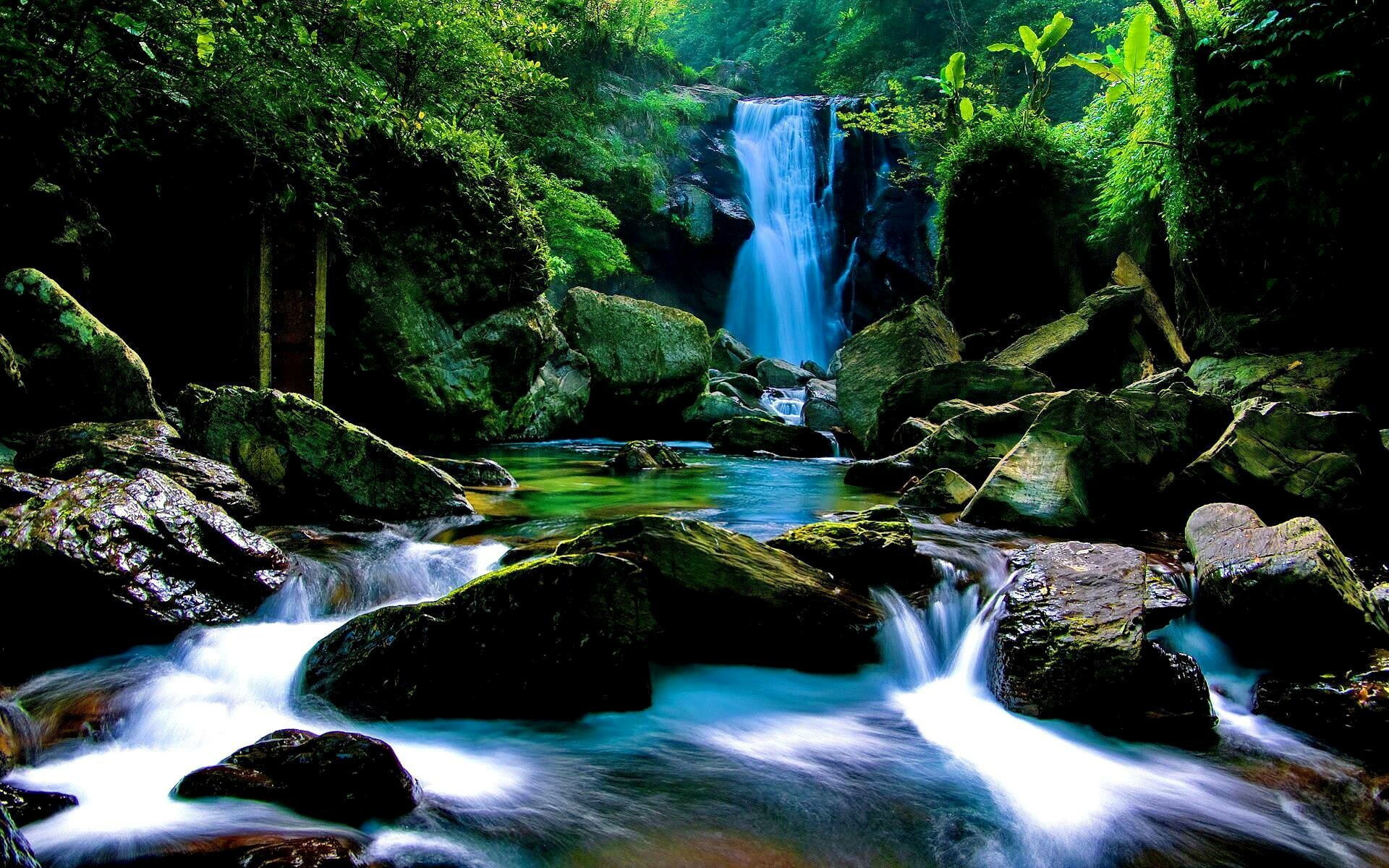 Waterfall beauty, Exotic delight, 4K HD wallpapers, Stunning backgrounds, 1920x1200 HD Desktop