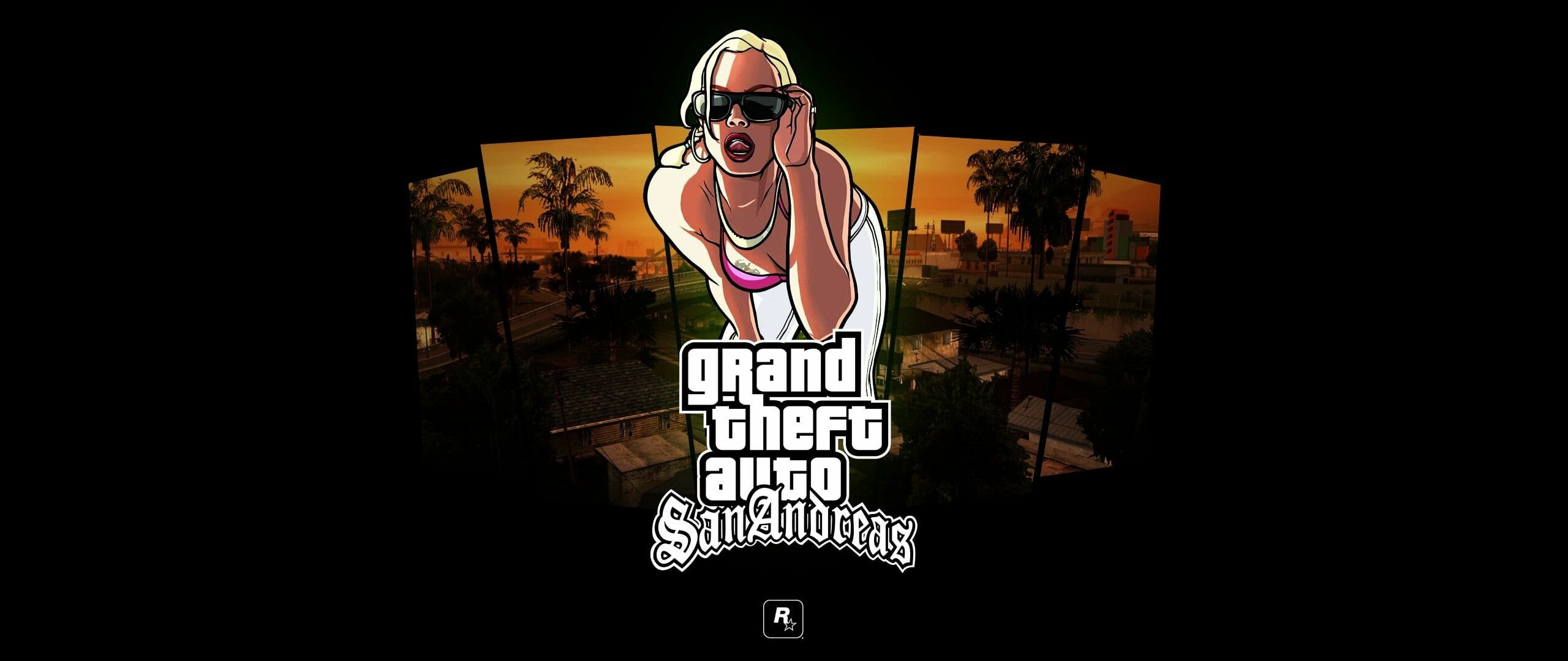Grand Theft Auto, San Andreas gaming, Ultra wide video games, Grand Theft Auto franchise, 2560x1080 Dual Screen Desktop