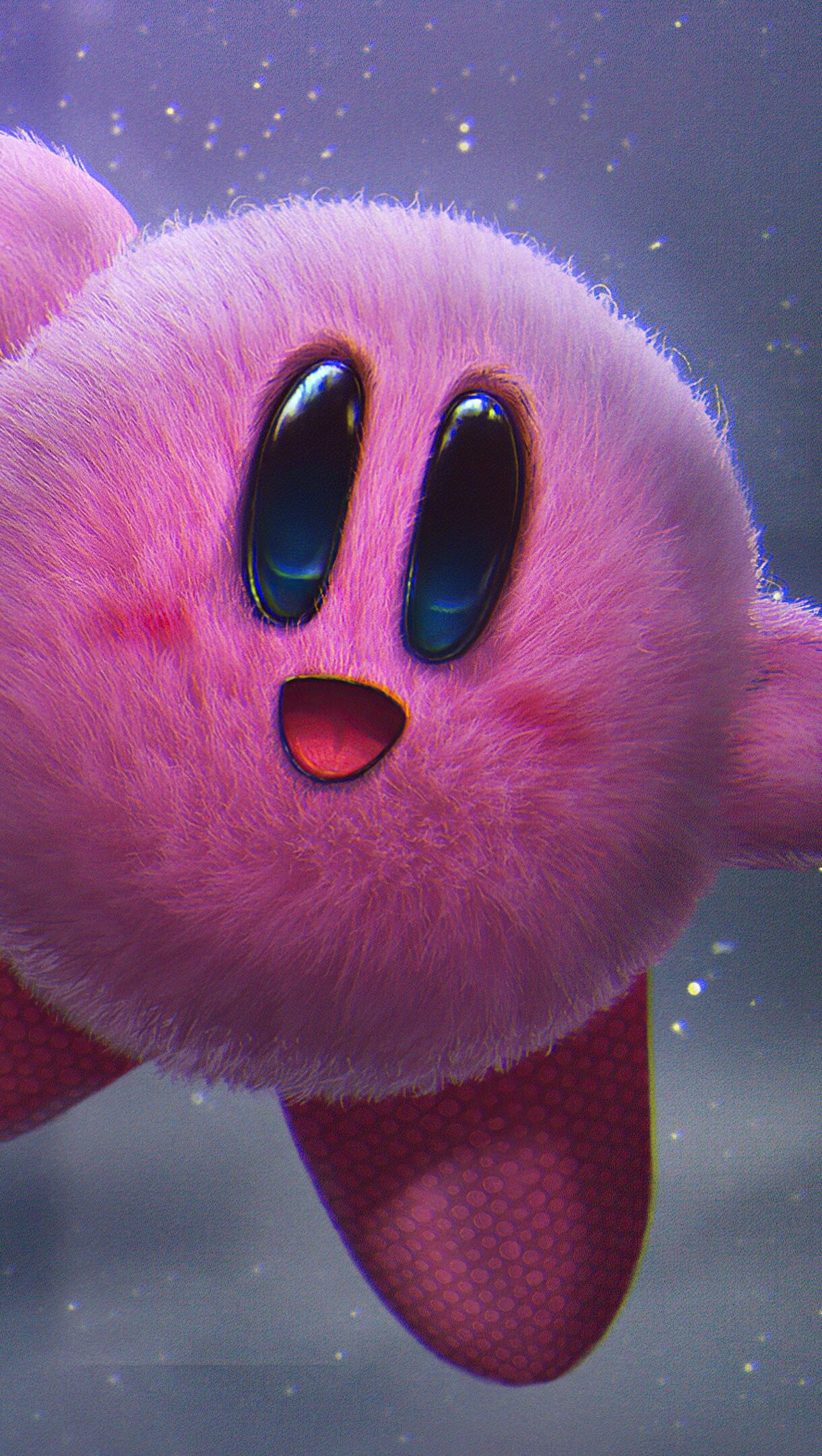 Kirby and the Forgotten Land, Super Smash Bros, Intense battles, Gaming wallpaper, 1220x2170 HD Phone