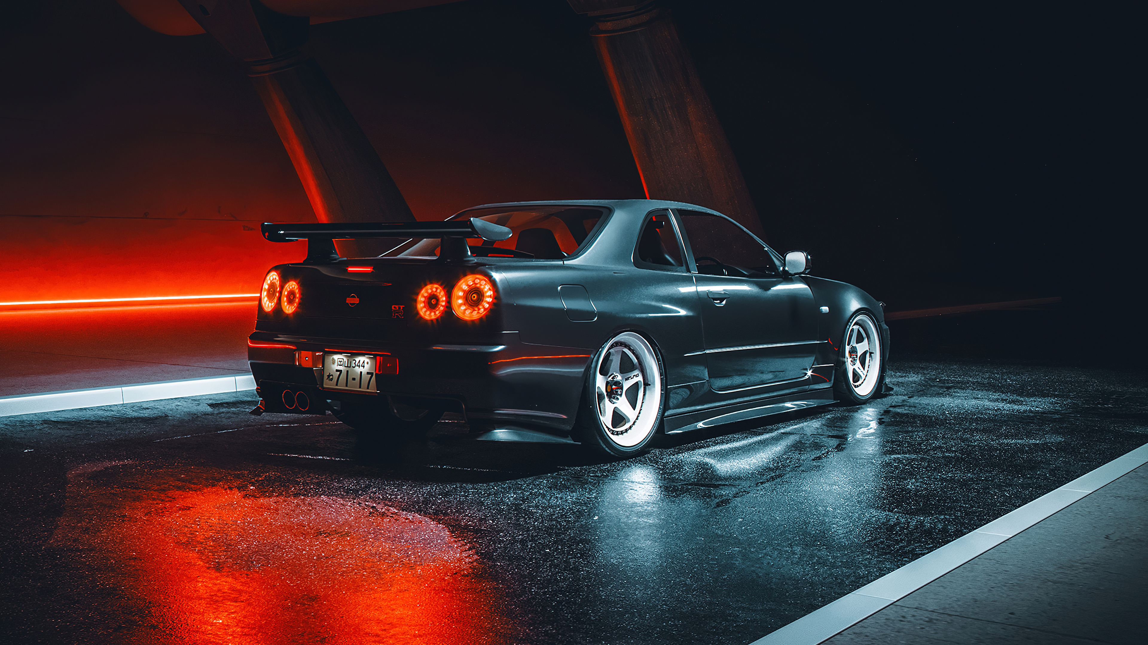 GTR R34 Nismo, Skyline Car Wallpaper, 3840x2160 4K Desktop