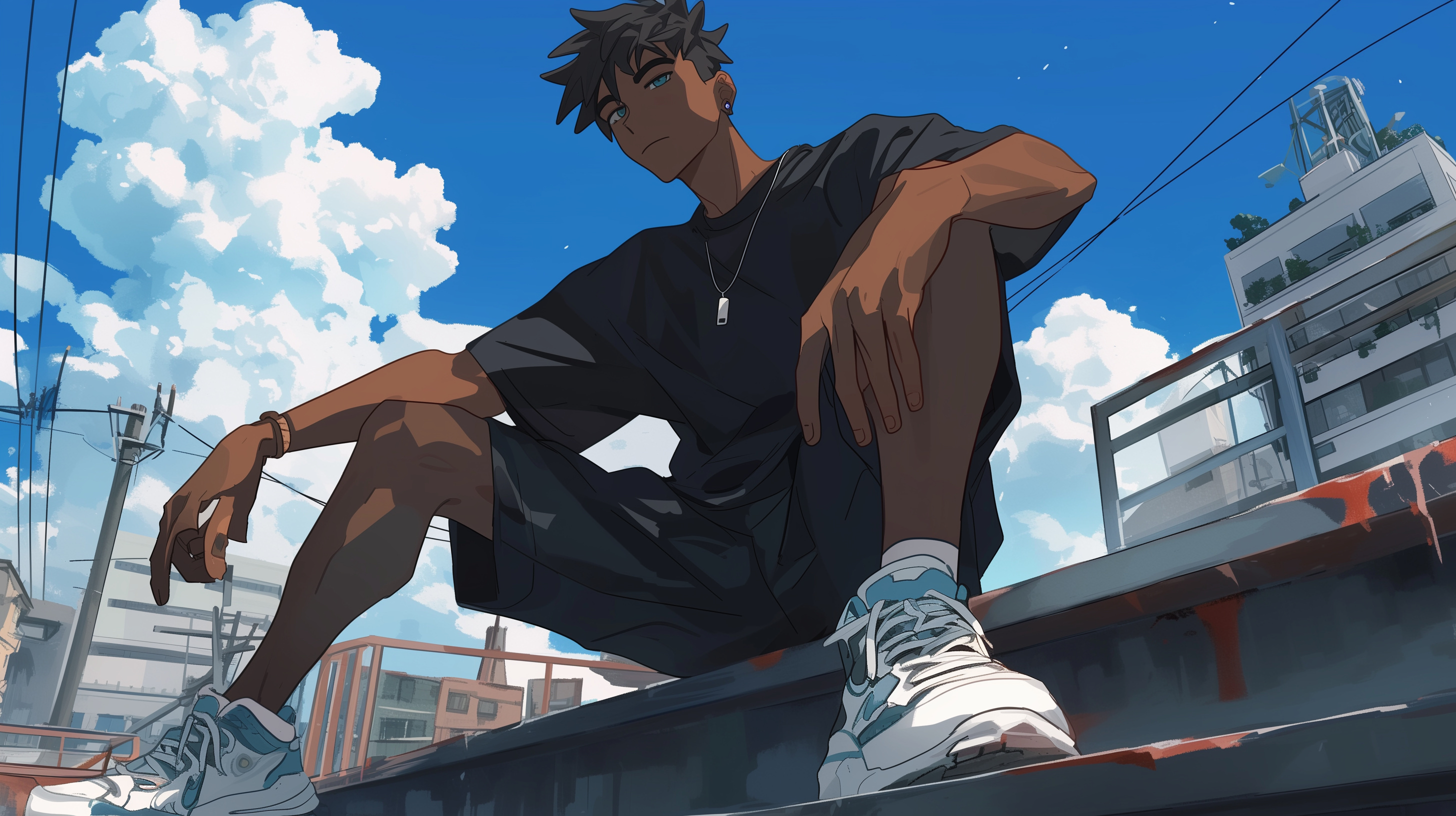 Anime boy, Cool Anime Backgrounds Wallpaper, 2920x1640 HD Desktop