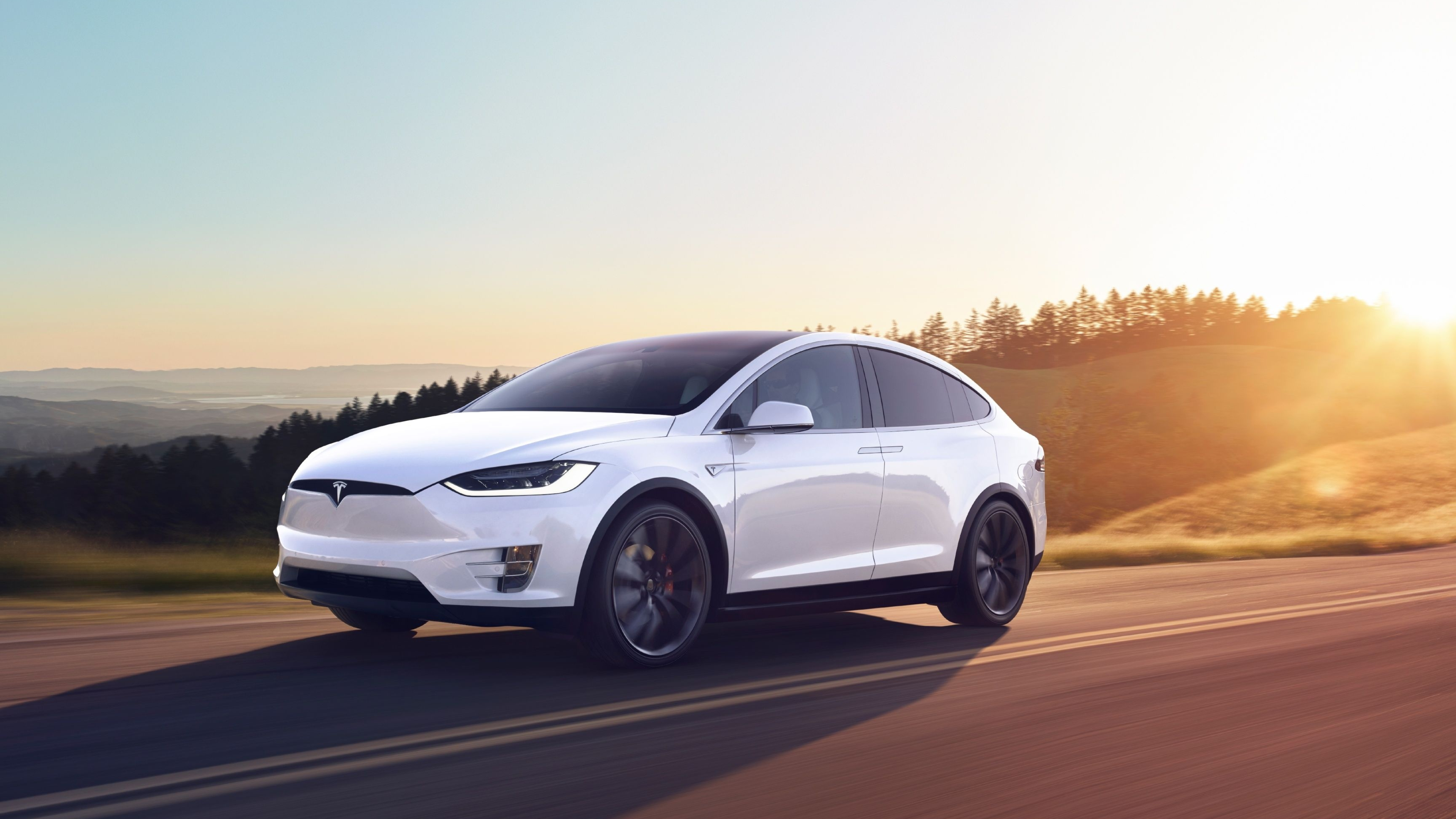 Dawning, Tesla Model X Wallpaper, 3840x2160 4K Desktop