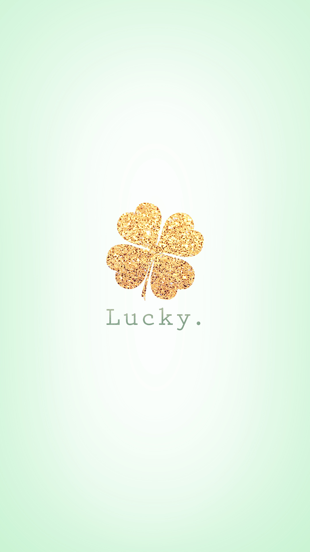 Phone wallpapers, Lucky gold glitter, Four leaf clover, Inspirational backgrounds, 1080x1920 Full HD Phone