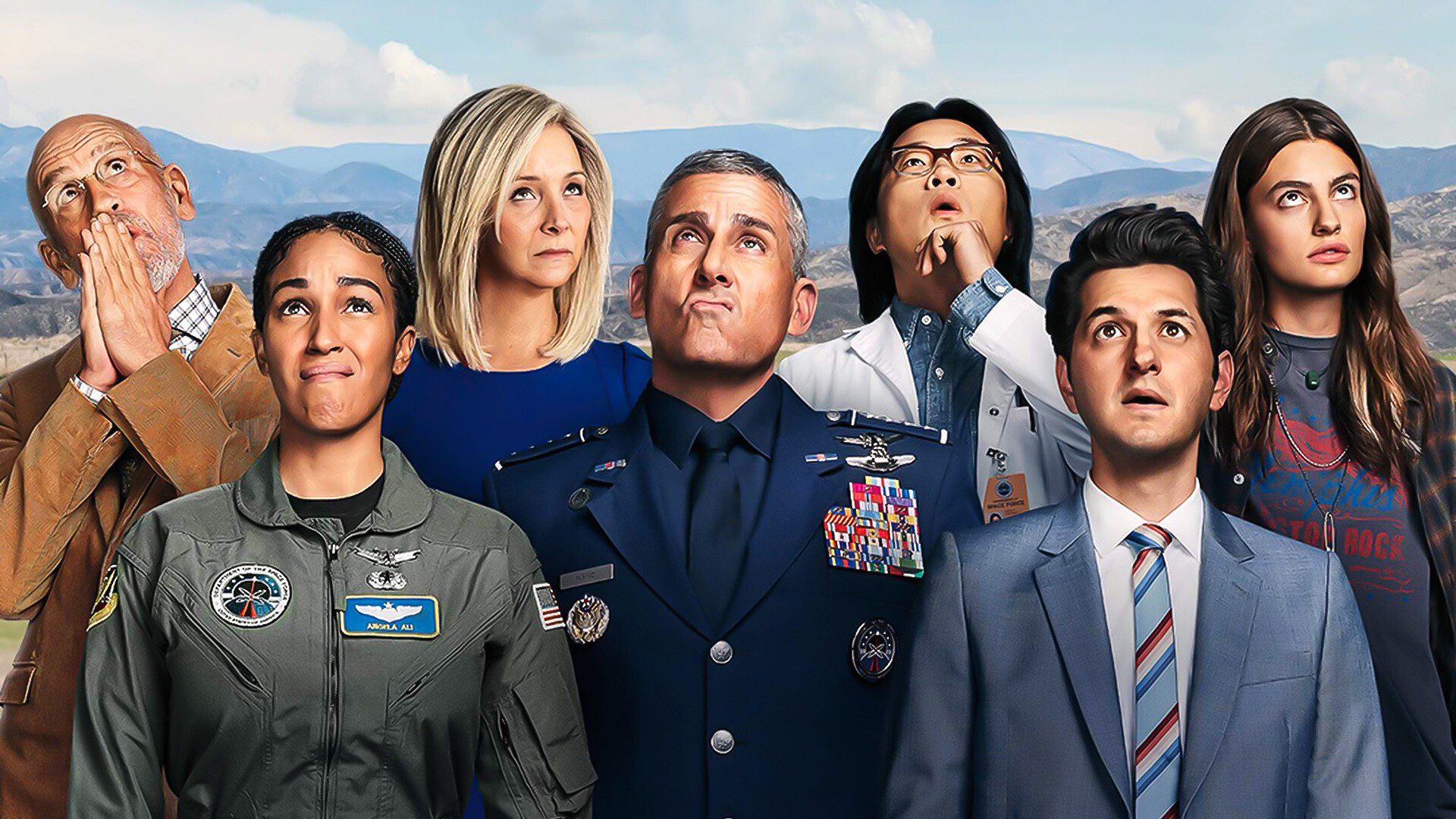 Space Force TV series, Comedy sci-fi, Futuristic fanart, Space exploration, 1920x1080 Full HD Desktop