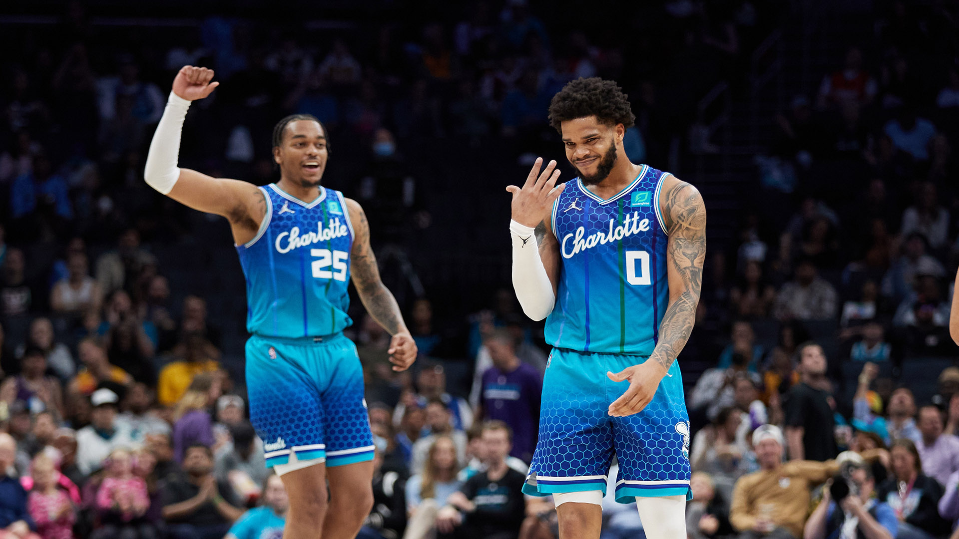 Miles Bridges, Jazz vs. Hornets, Mar 25 2022, Game highlights, 1920x1080 Full HD Desktop