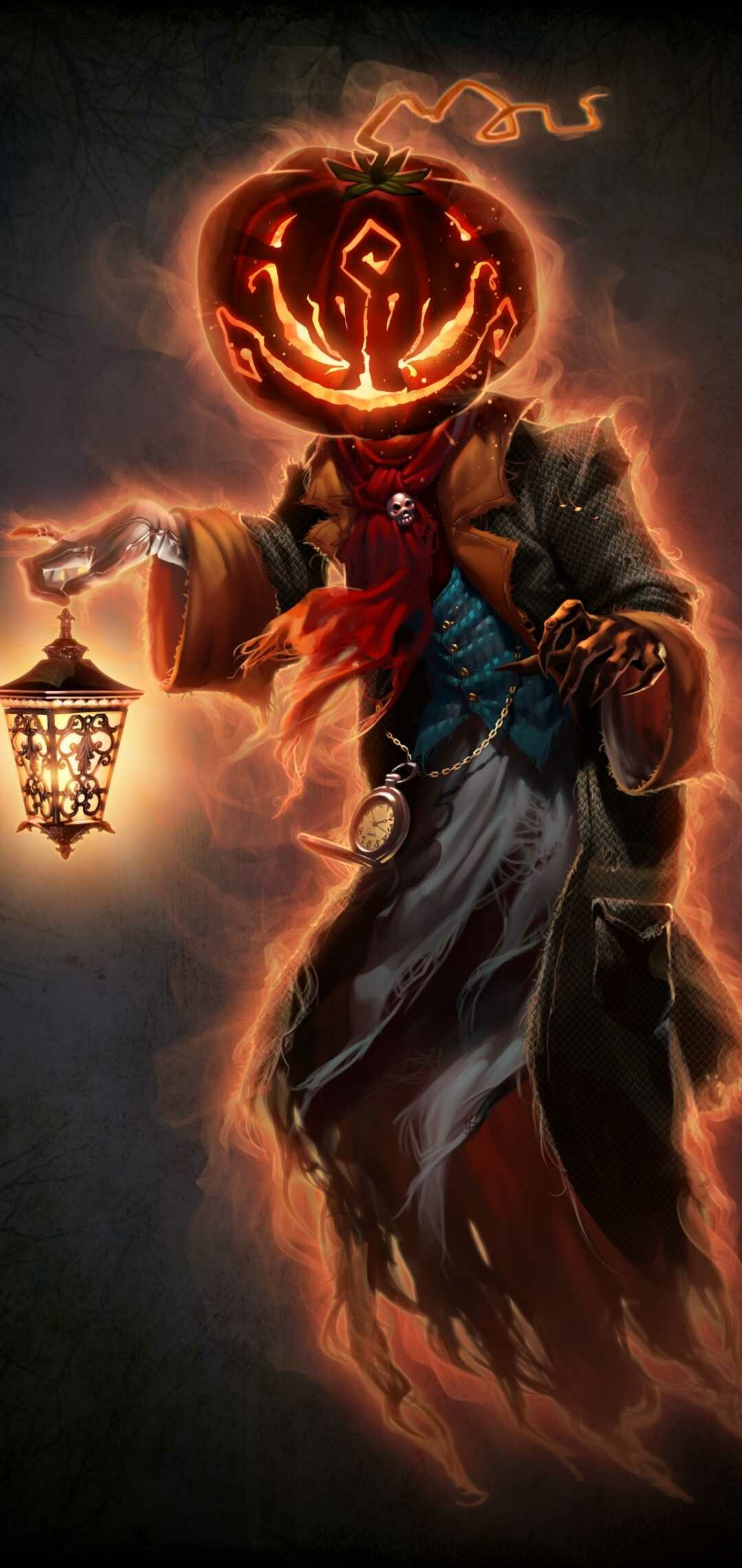 4K Halloween wallpaper, Awesome design, 1080x2280 HD Phone