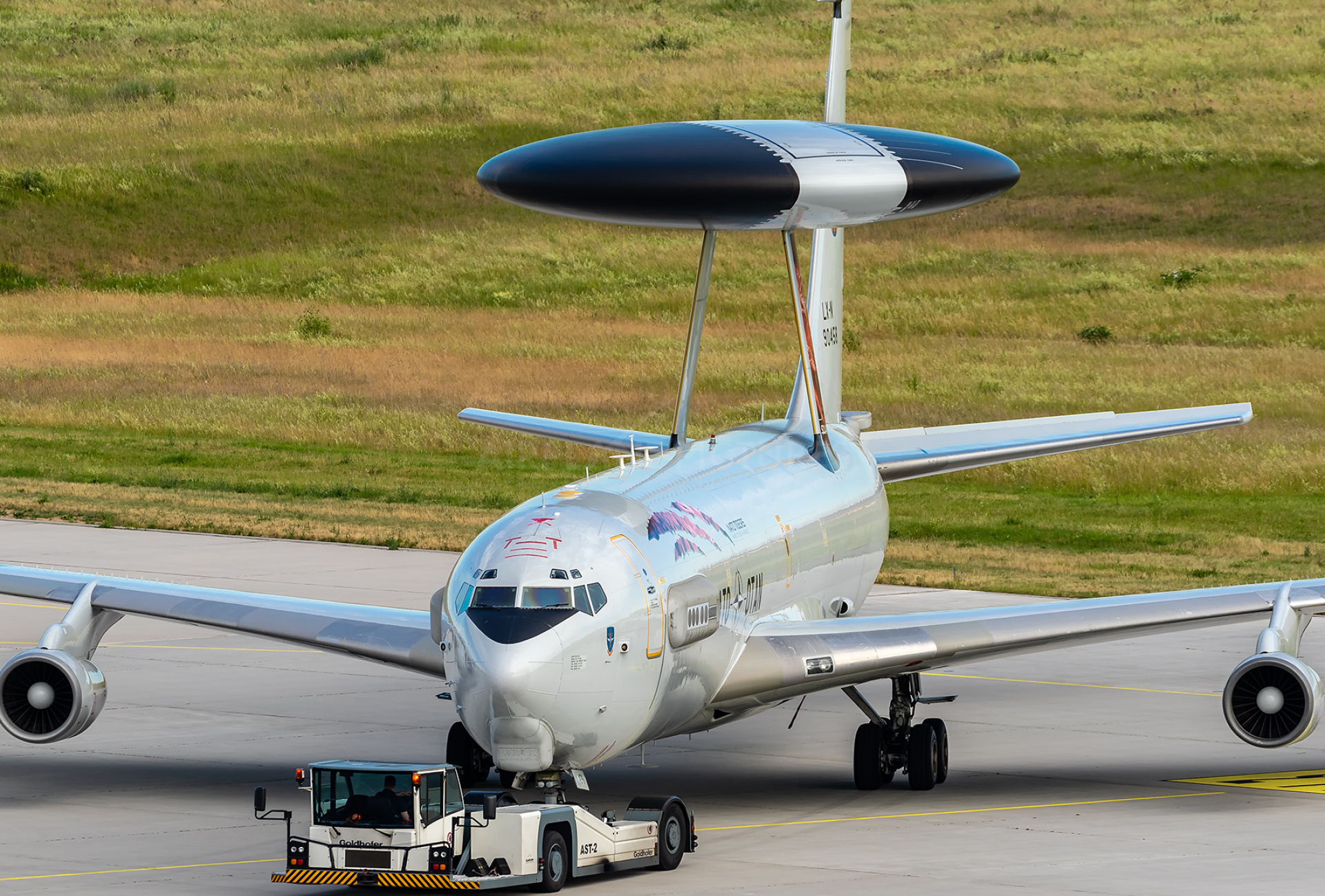Boeing E-3, Sentry aircraft, NATO alliance, Leipzig-Halle airport, 1920x1300 HD Desktop