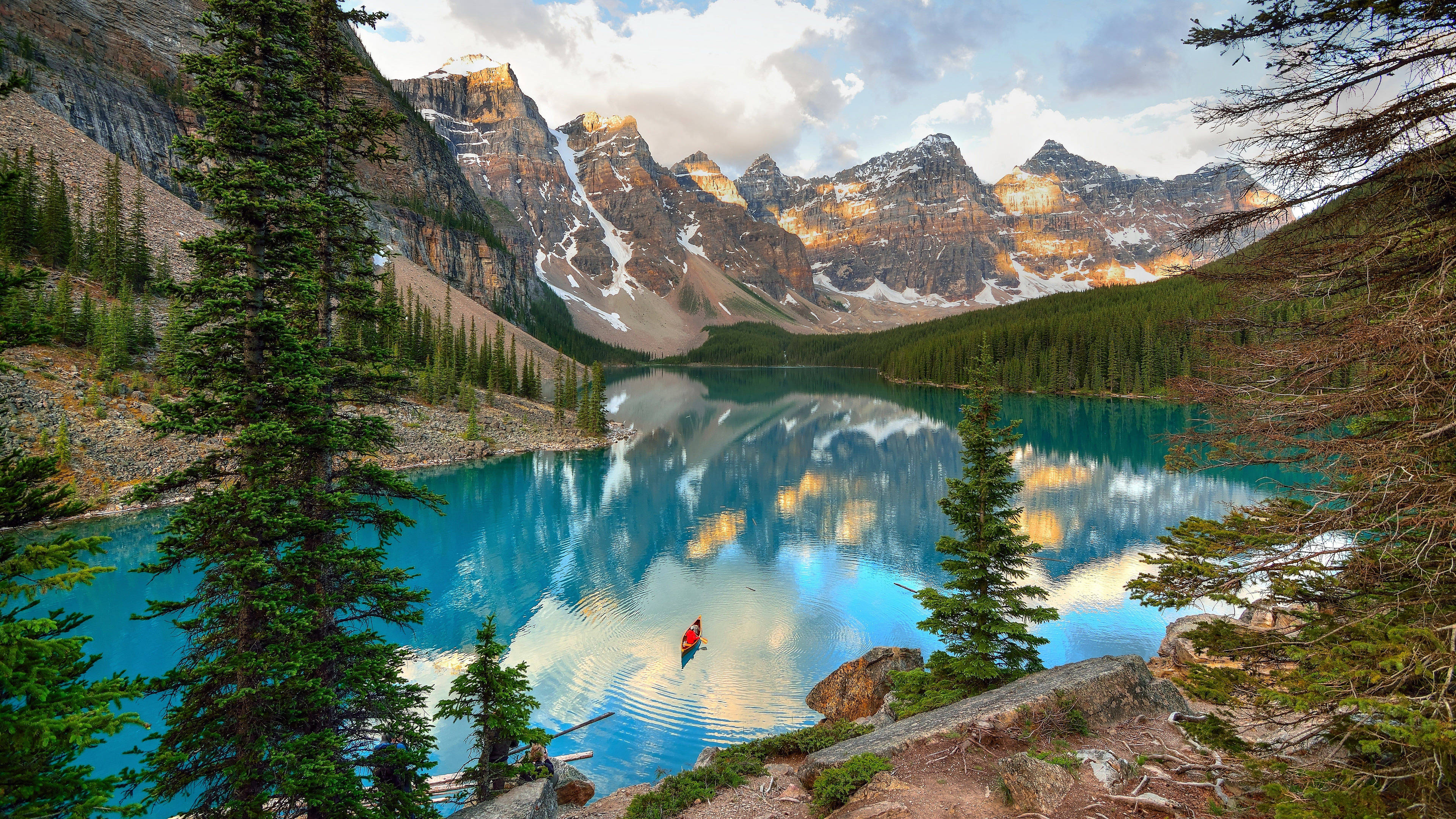 Magnificent Lake, Nature, Scenic Views, Mountain Surroundings, Calm Waters, 3840x2160 4K Desktop