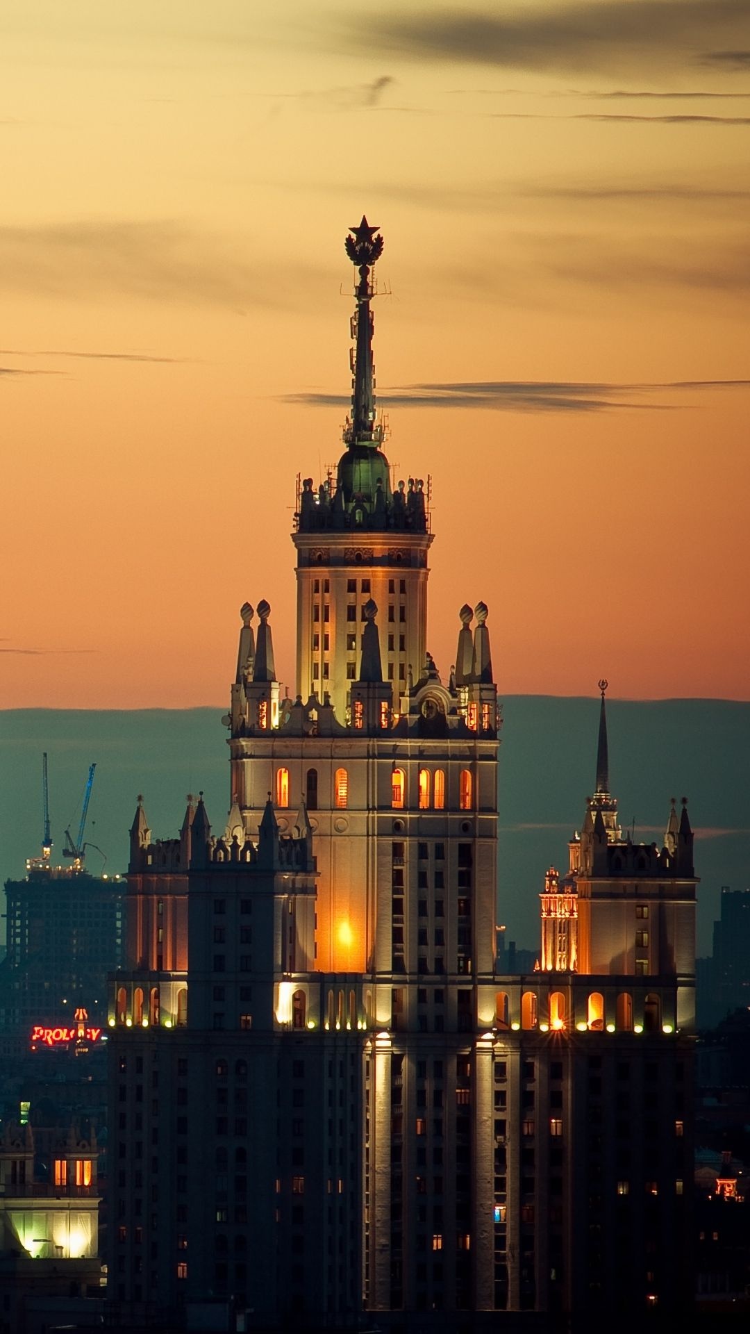 Moscow Travels, Breathtaking wallpapers, Moscow sunsets, Must-visit places, 1080x1920 Full HD Phone