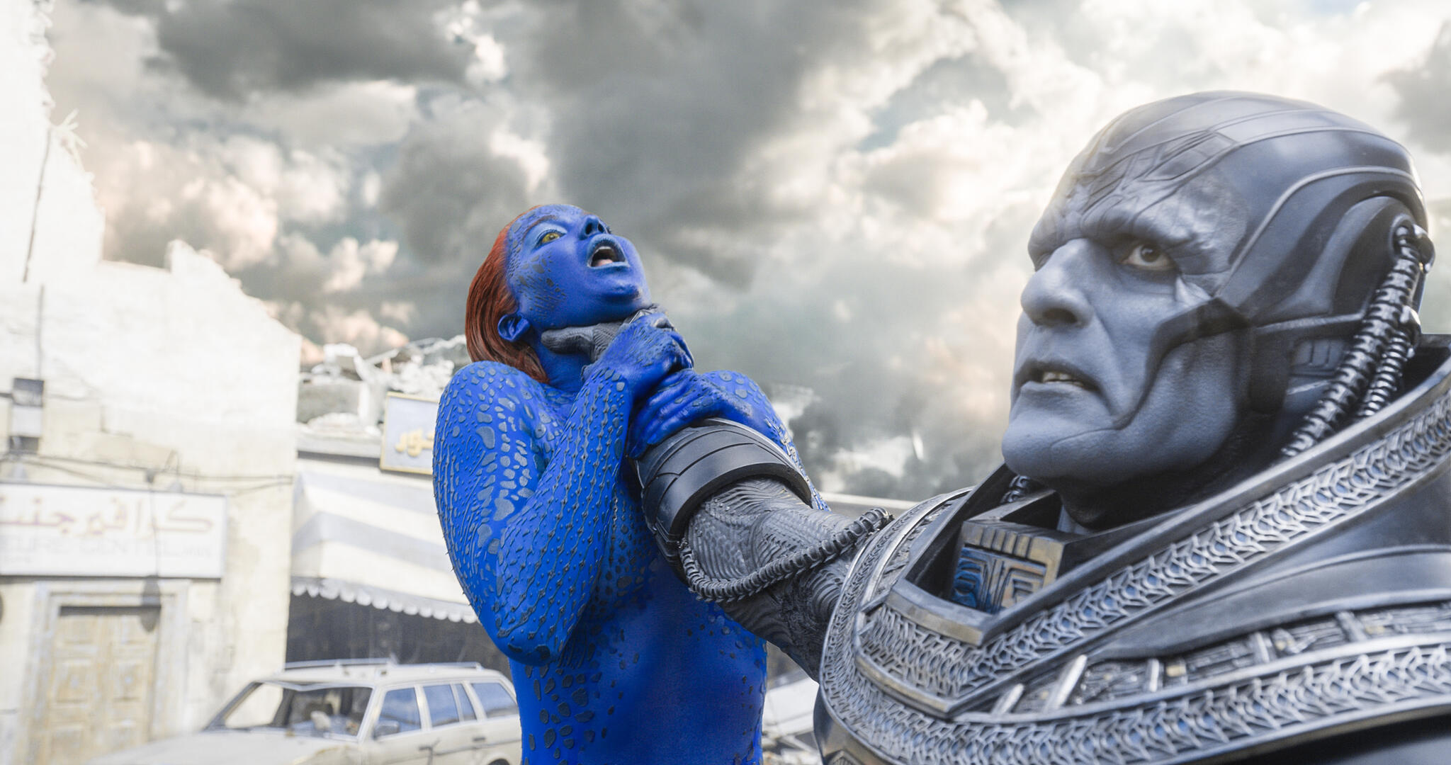 Oscar Isaac, X-men apocalypse still, Acting talent, Character portrayal, 2050x1080 HD Desktop