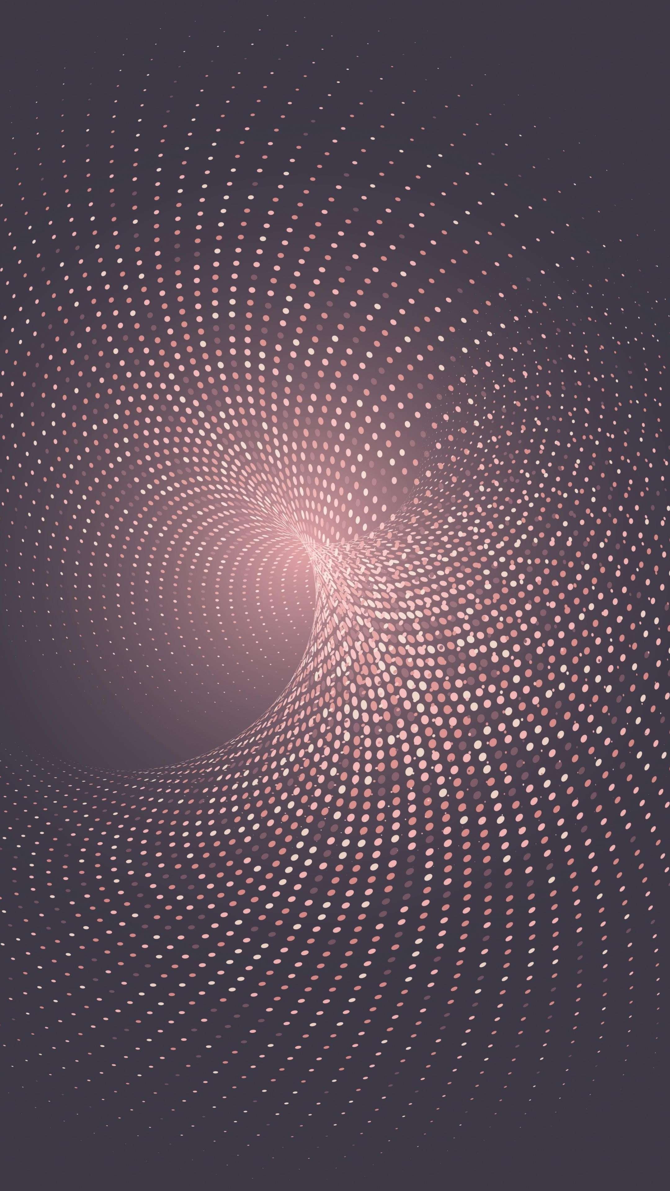 Tunnel, Dots Wallpaper, 2160x3840 4K Phone