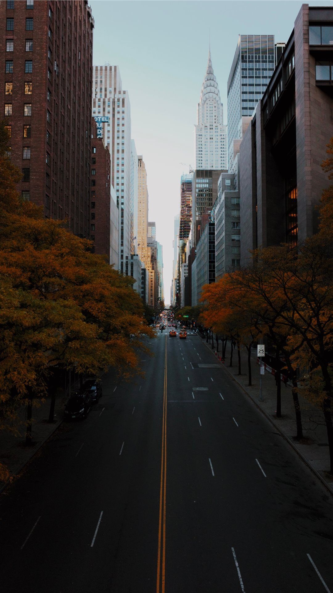 New York, Tudor City place, Fall wallpaper, 1080x1920 Full HD Phone