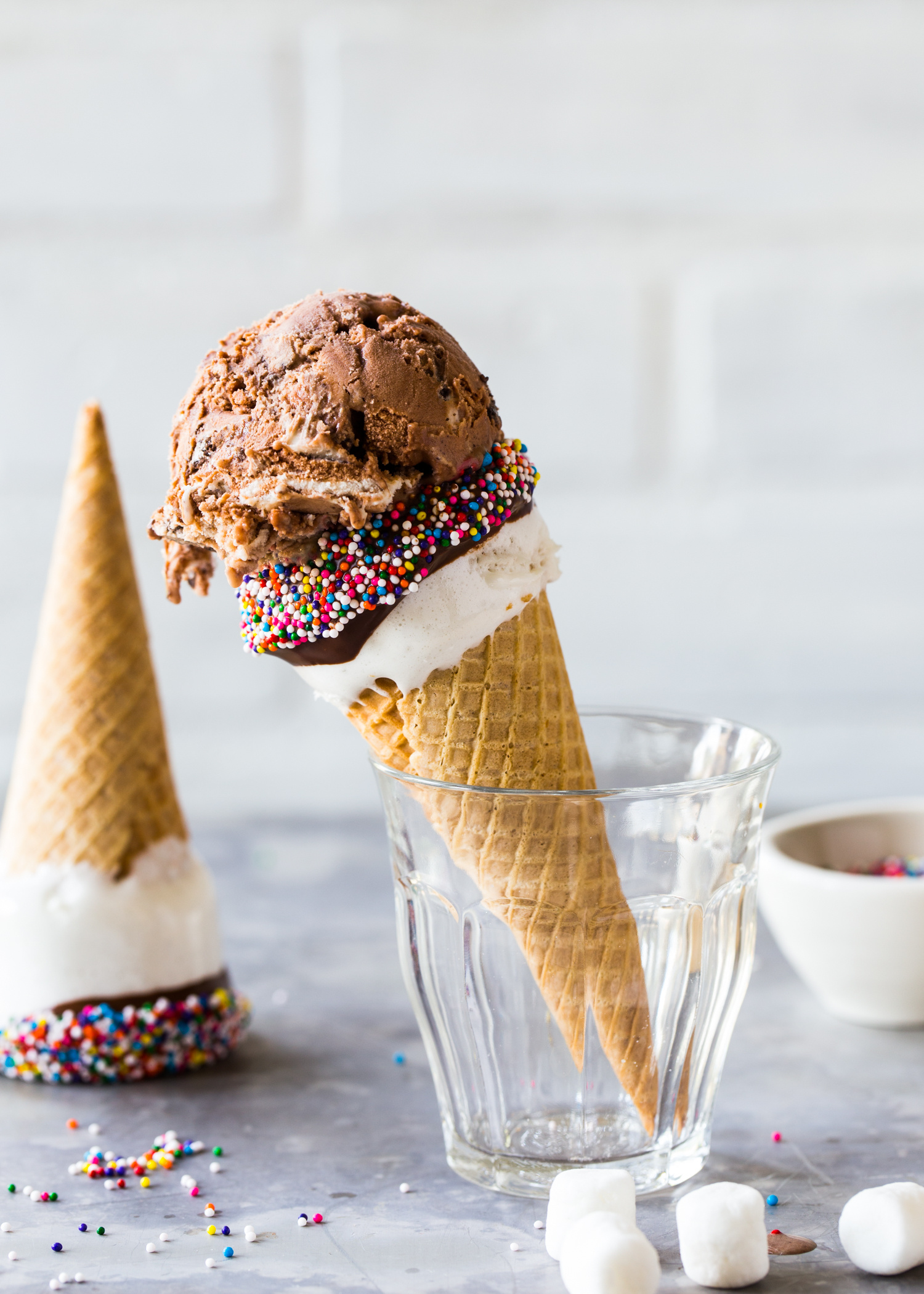 Marshmallow Dipped Ice Cream Cones, Jelly Toast, 1500x2100 HD Phone