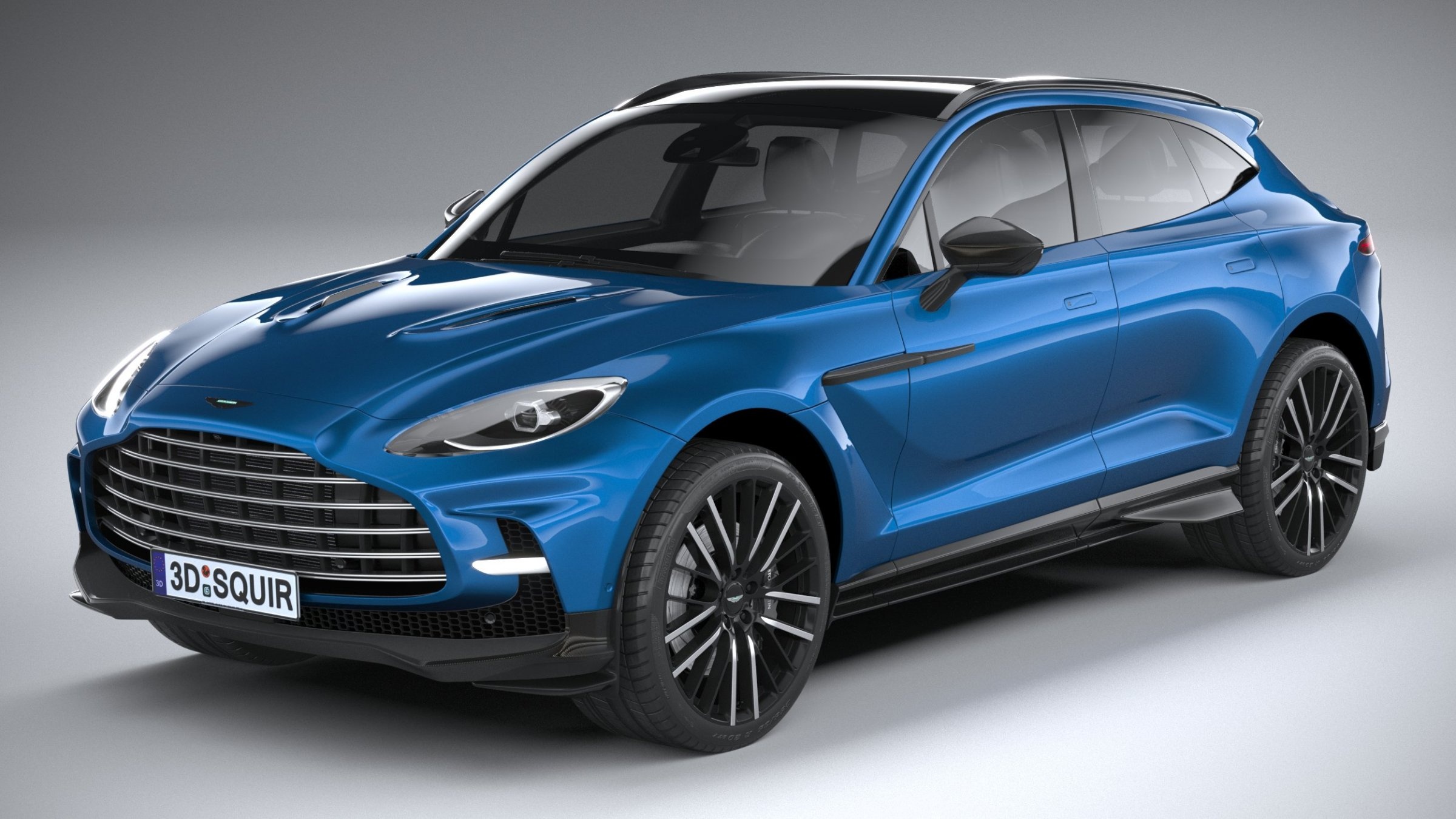 Aston Martin, DBX707, 3D Model, 2023, Squir, 2400x1350 HD Desktop