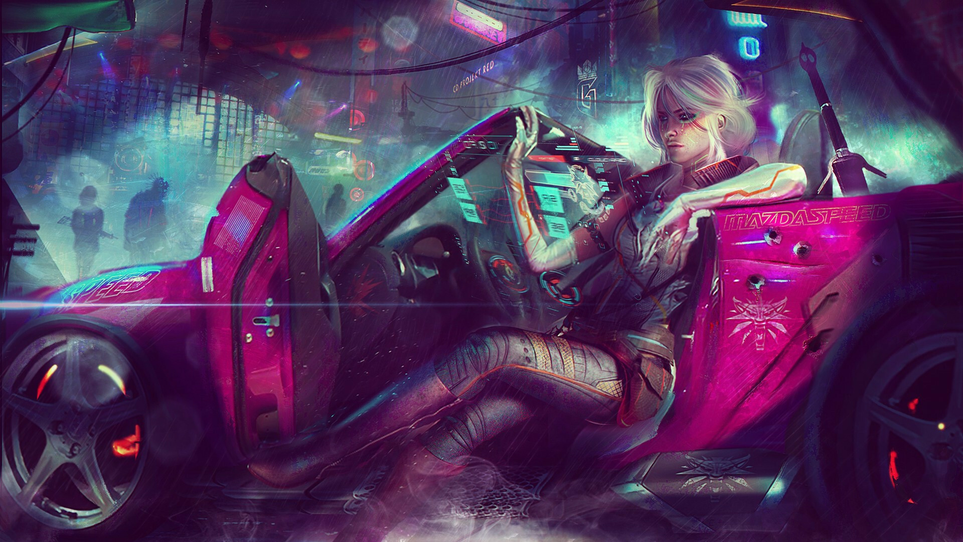 Cyberpunk 2077, Sci-fi games, Futuristic cars, Conceptual design, 1920x1080 Full HD Desktop