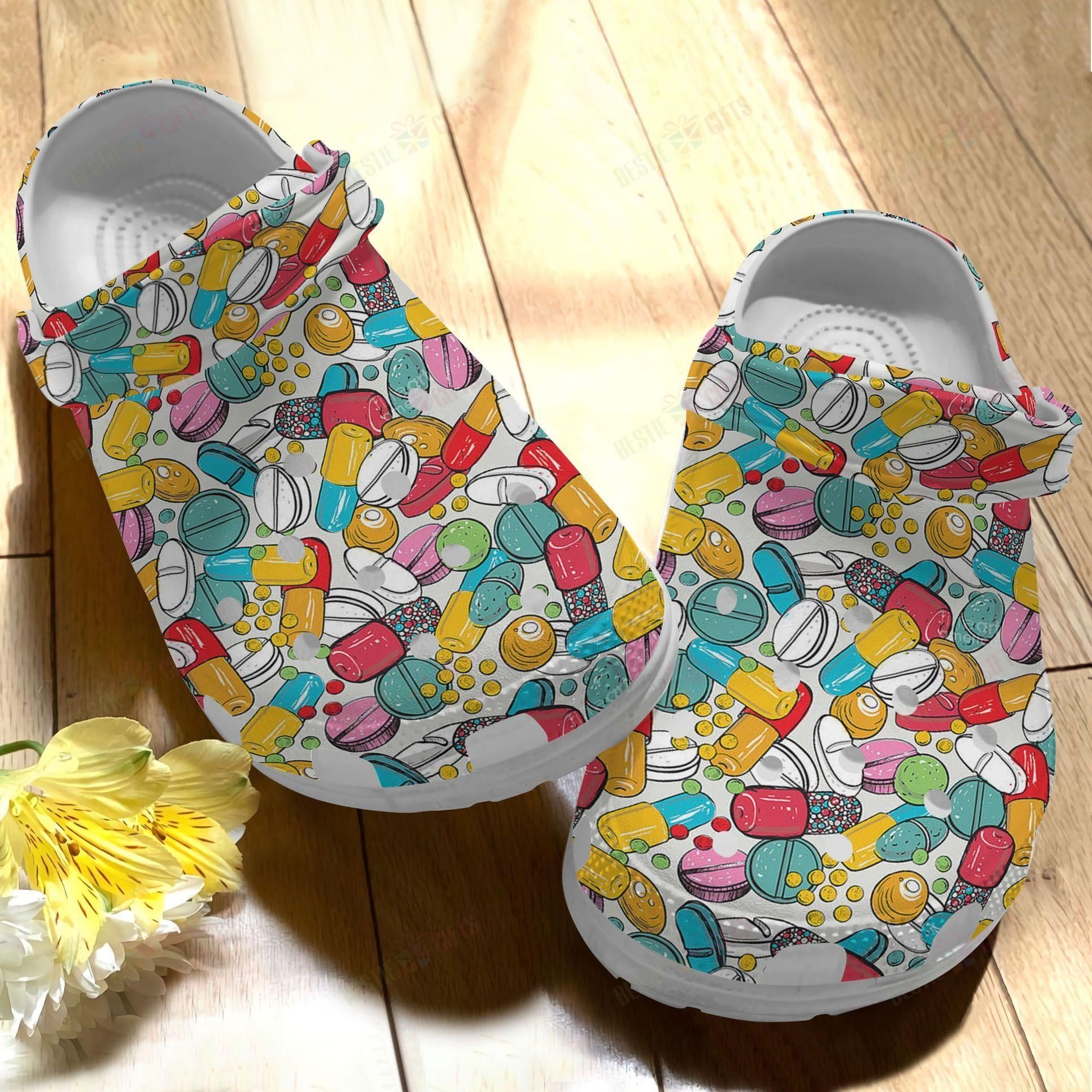 Pharmacy pills background, Colorful clogs, Crocs shoes, Medicinal vibes, 1940x1940 HD Phone