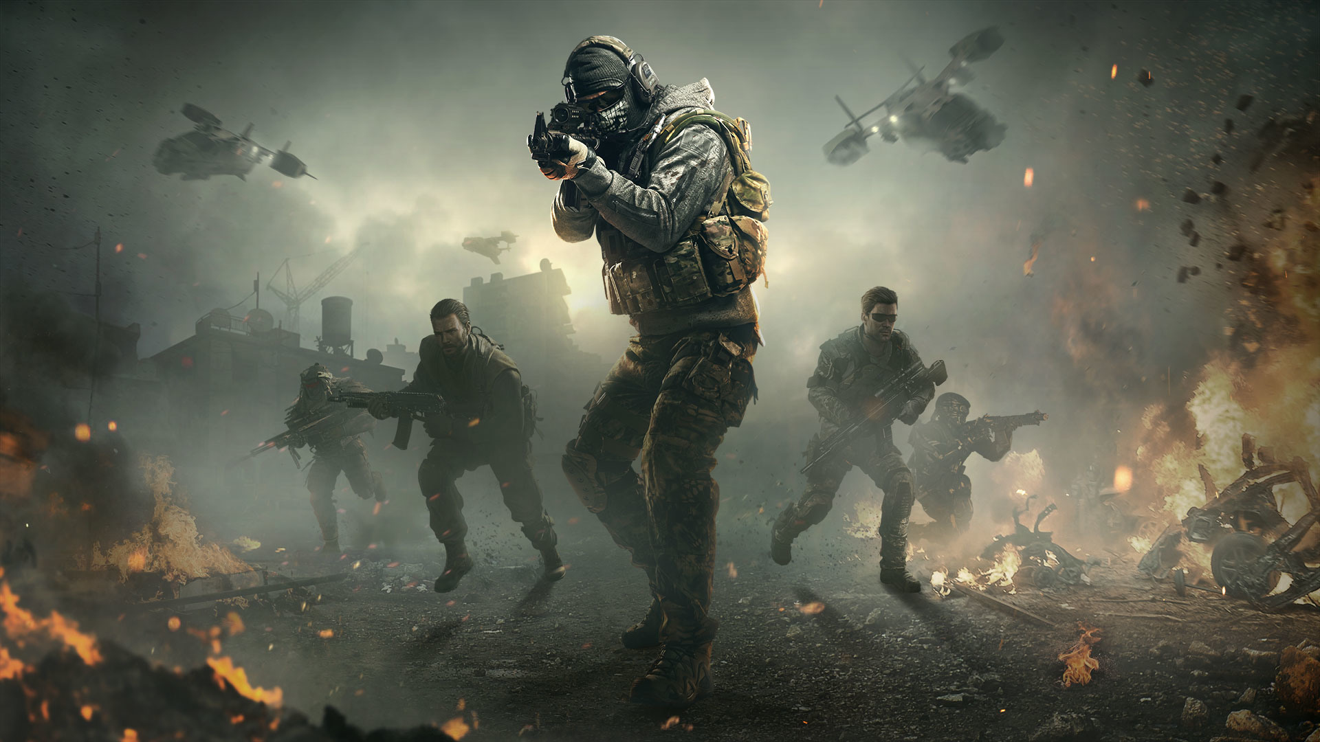 Simon Ghost Riley, John Soap MacTavish, Alex Mason, military combat helicopters, Full HD Desktop wallpaper