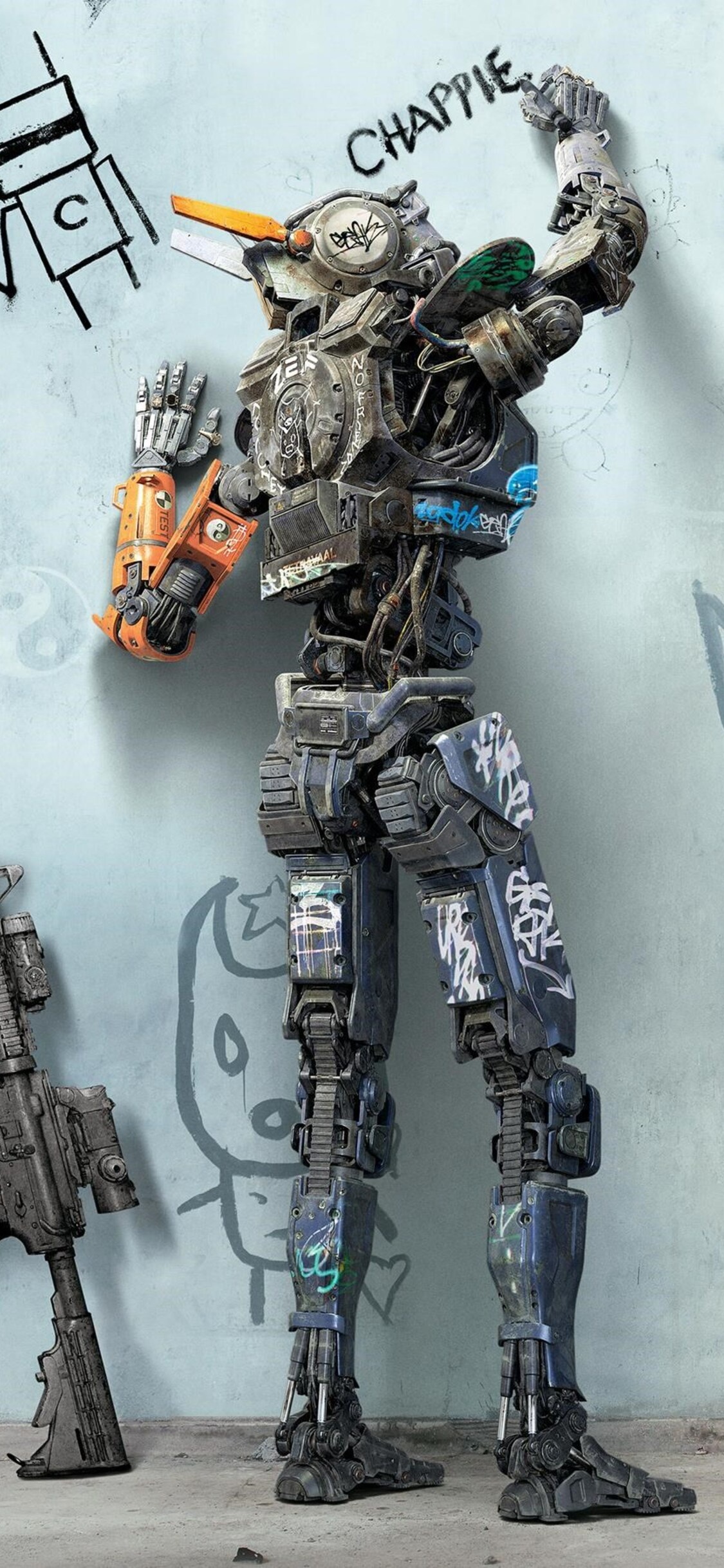 Chappie movie, iPhone wallpaper, Stunning imagery, 1130x2440 HD Phone