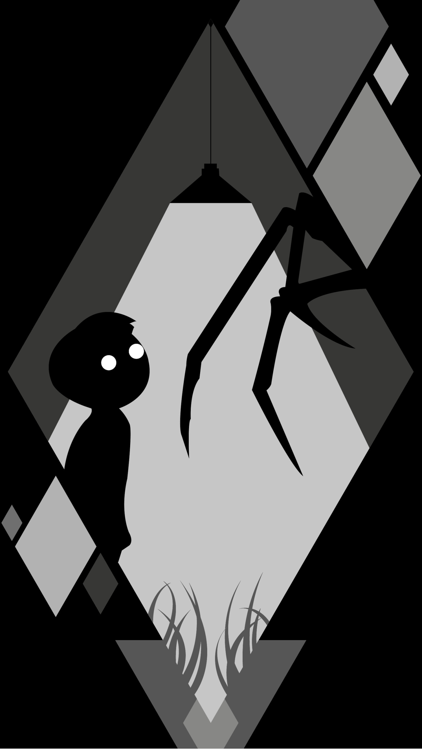 Video game Limbo, Mysterious journey, Perilous obstacles, Gripping storytelling, 1440x2560 HD Phone