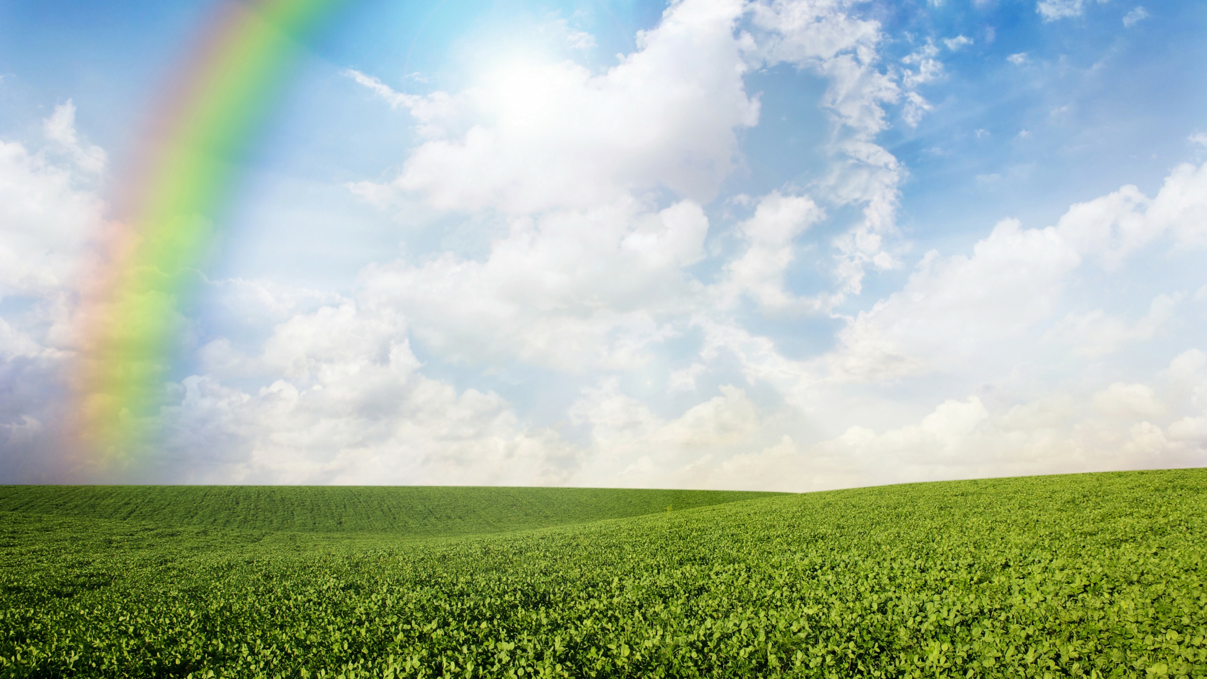Meadows, Rainbow Colors Wallpaper, 3840x2160 4K Desktop