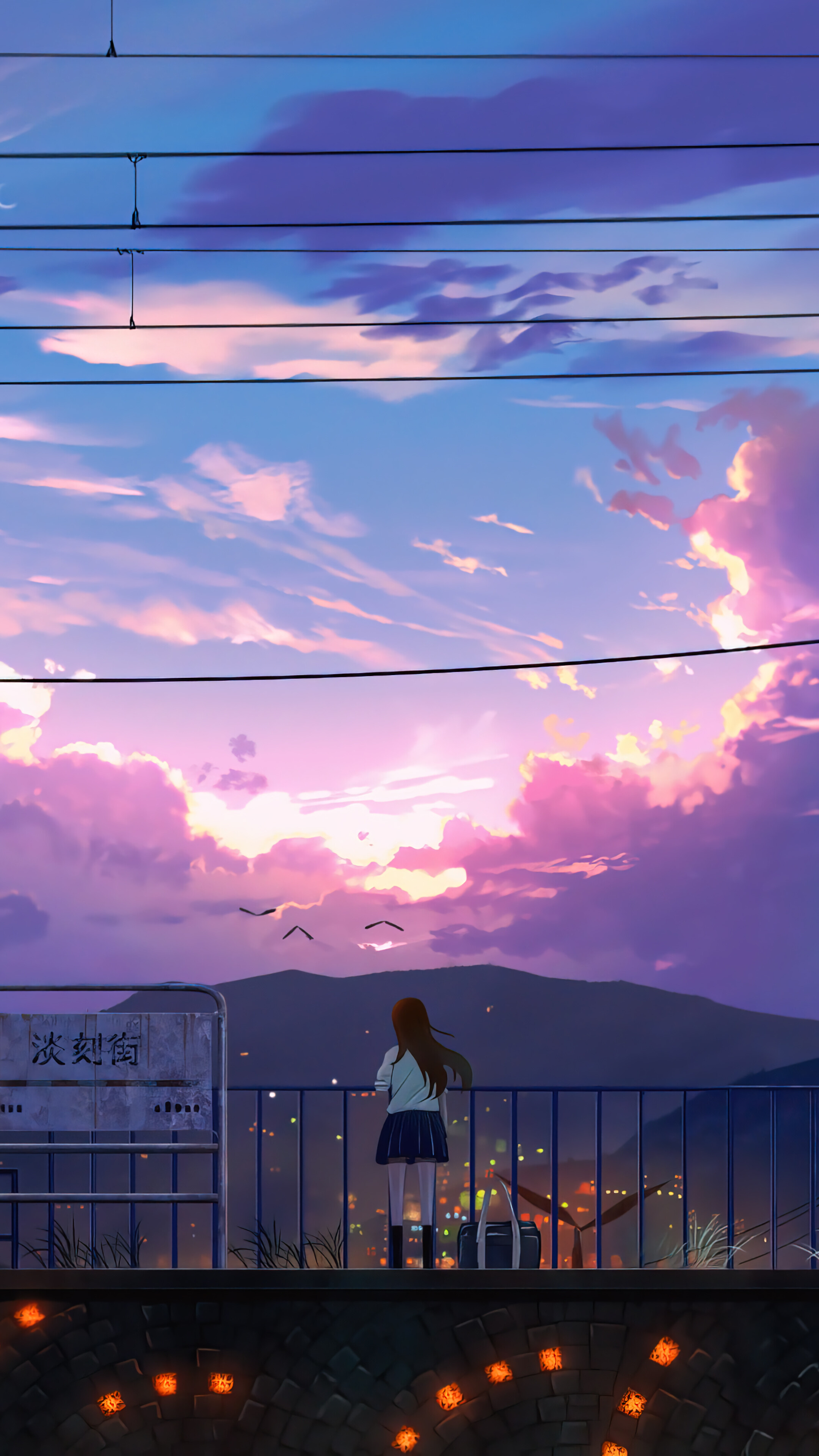 Anime, Vertical, Display, Vibrant, HD, 2160x3840 4K Phone