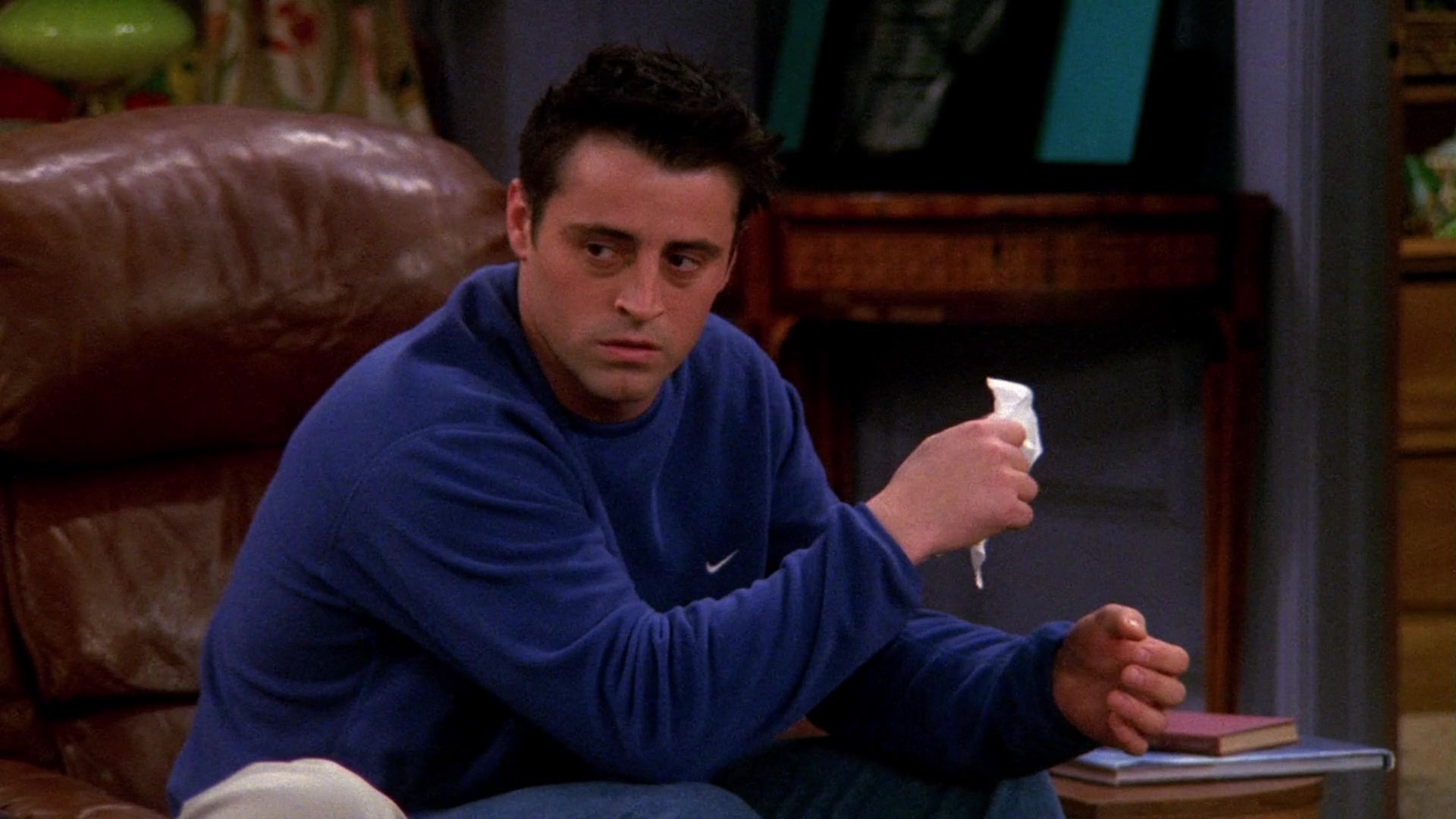 Joey Tribbiani, Matt LeBlanc, Friends sweatshirt, Iconic TV moment, 1920x1080 Full HD Desktop