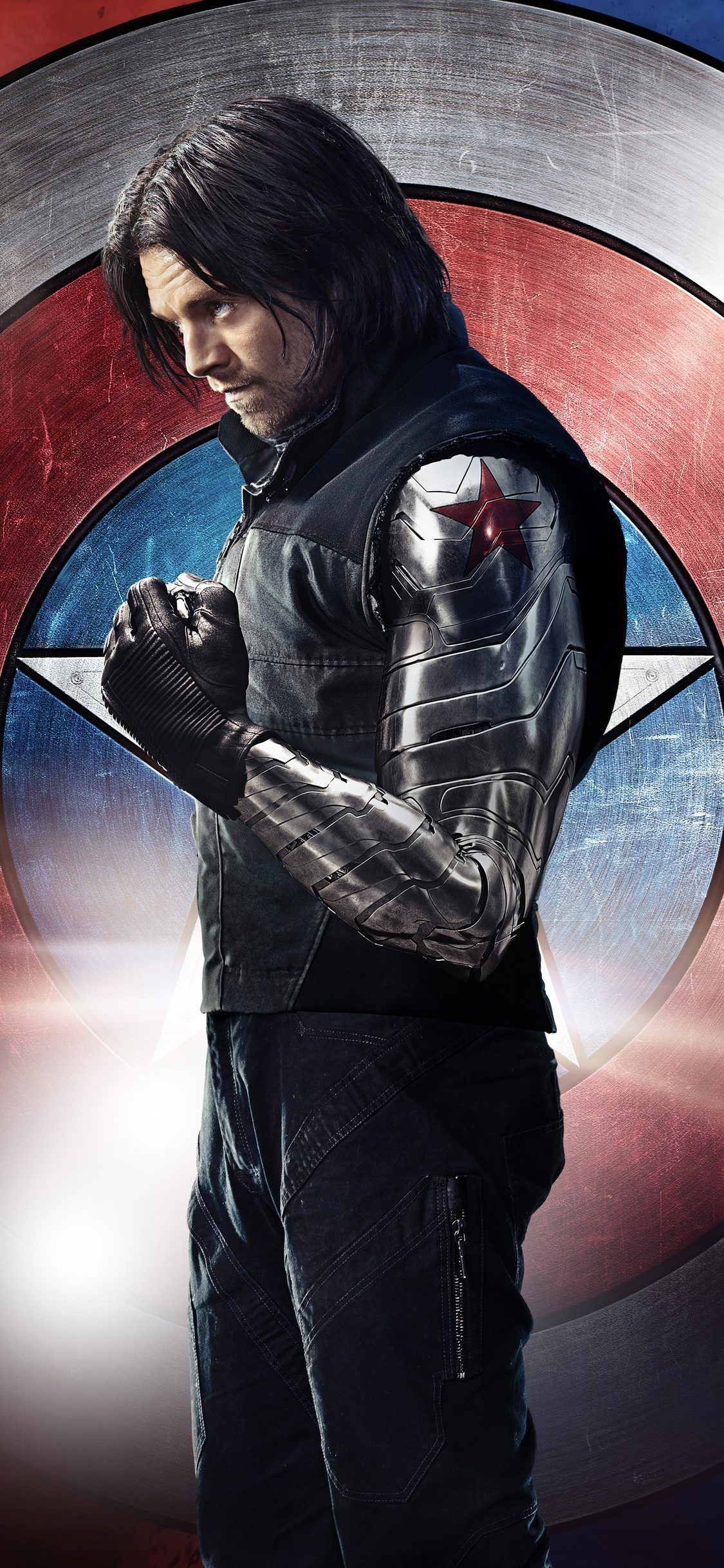 Sebastian Stan, Movie star, Bucky Barnes, Phone wallpapers, 1130x2440 HD Phone