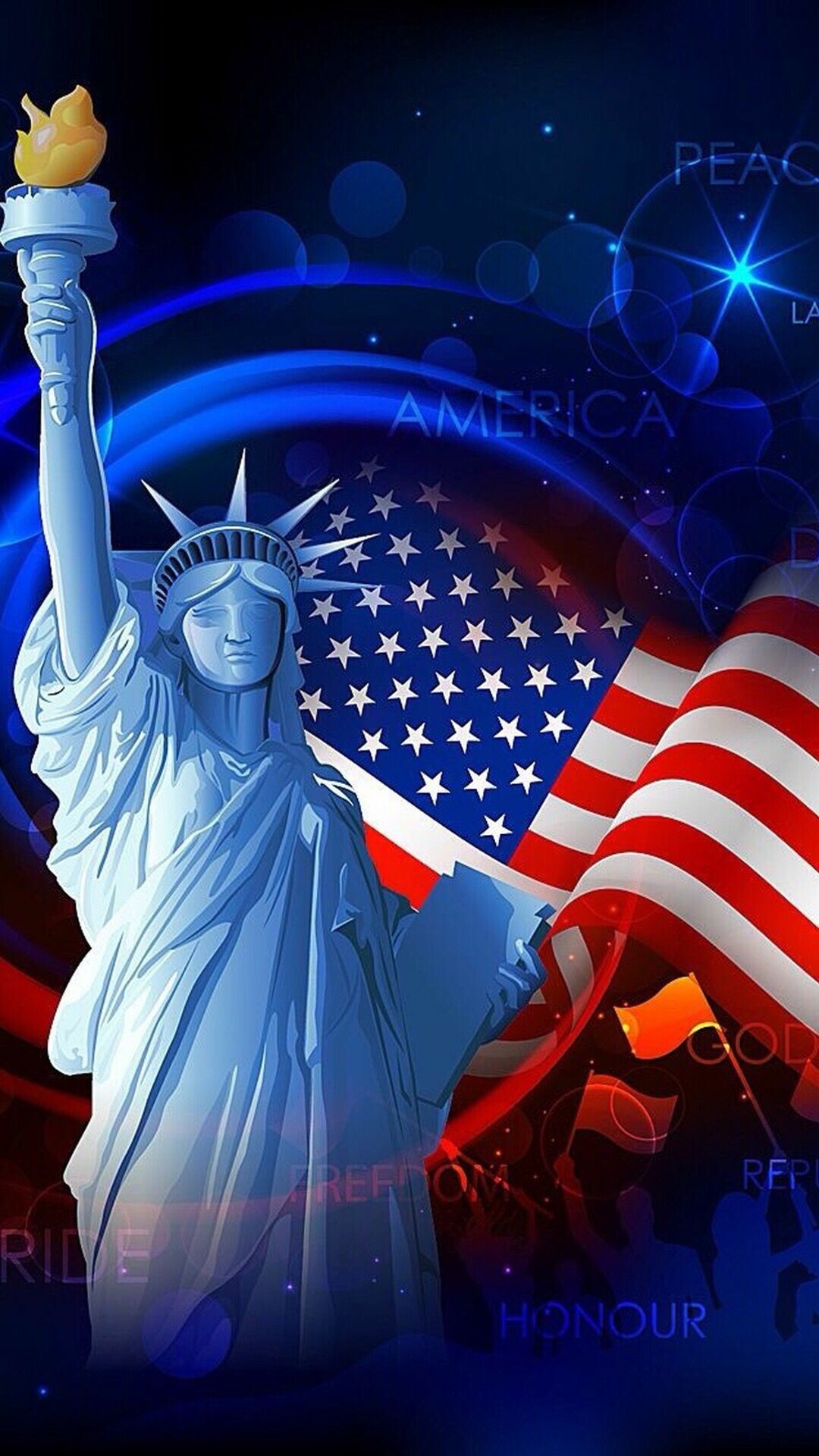 Happy 4th everyone, American flag wallpaper, USA wallpaper, Patriotic pictures, 1080x1920 Full HD Phone